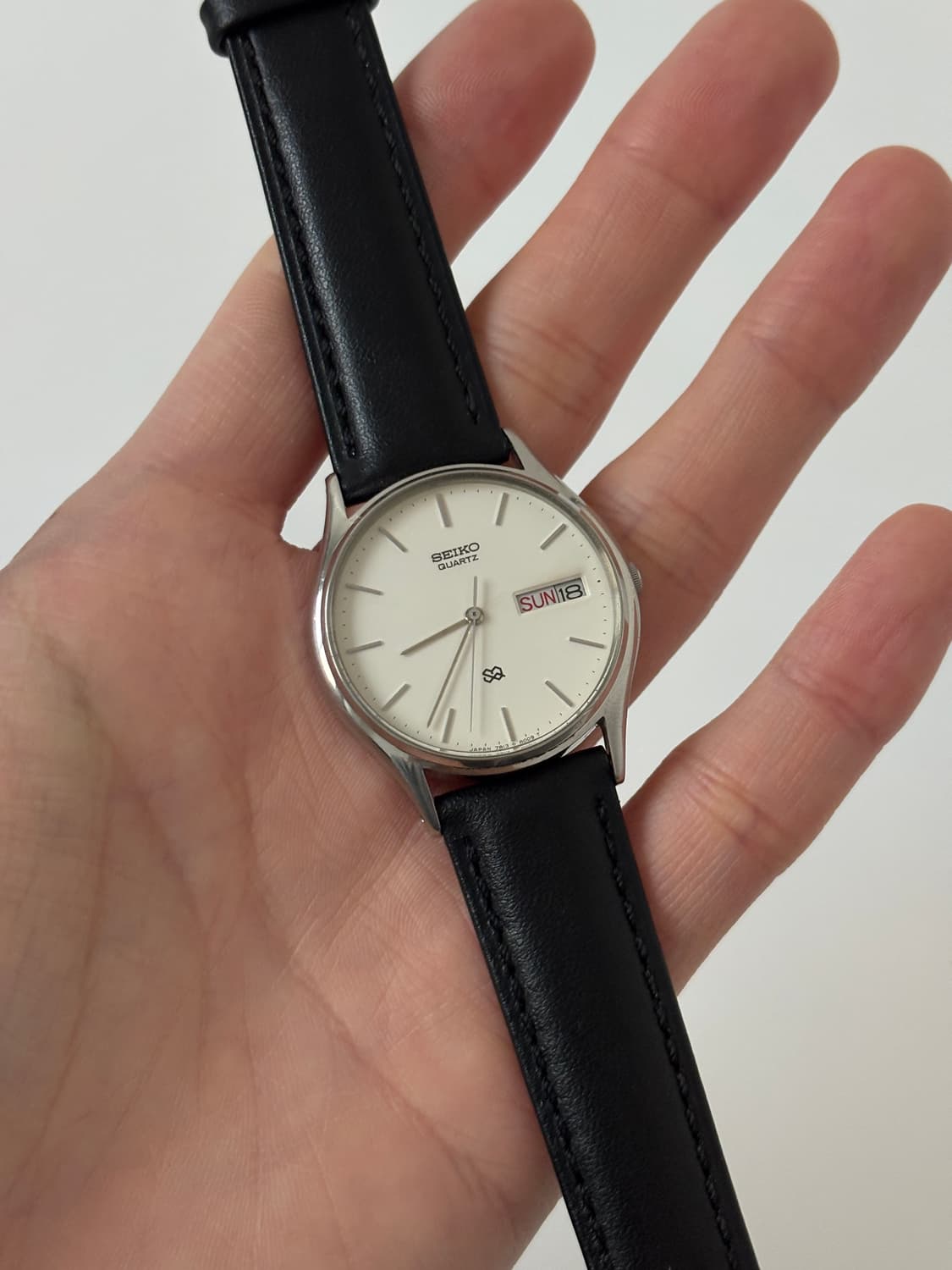 1980s SQ White Dial Silver Quartz 상품이미지1