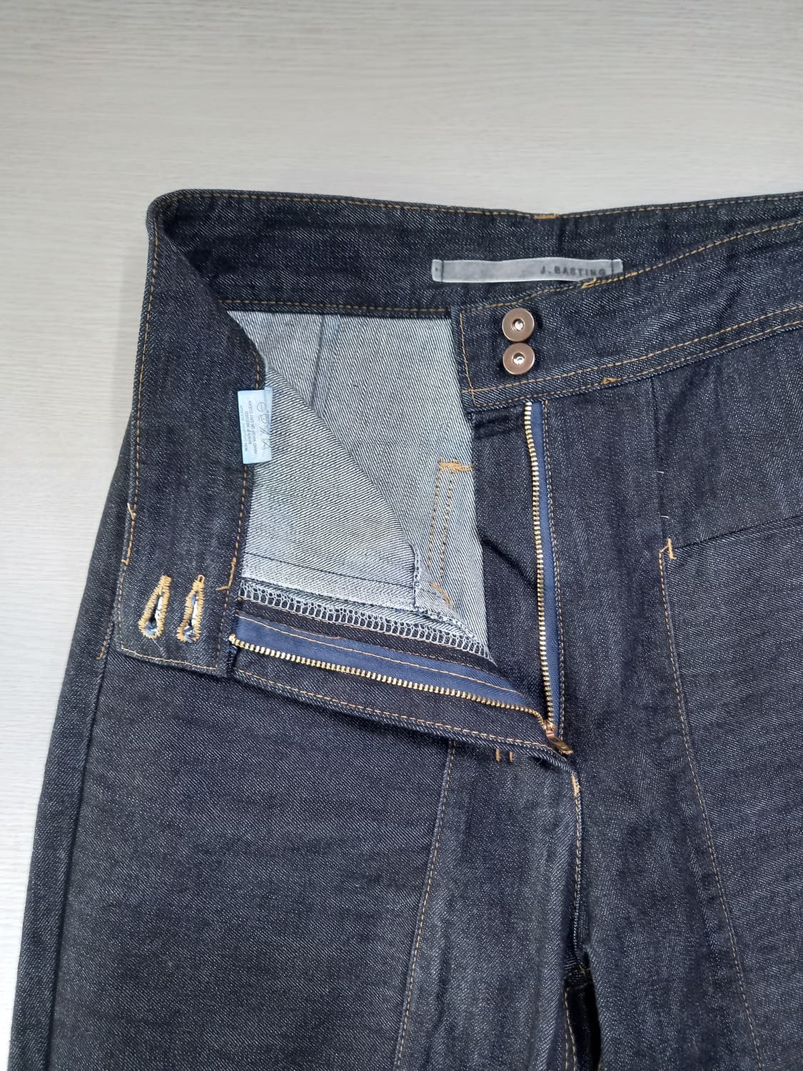 28 J.BASTING Kor 하이웨이스트 테이퍼드 진청 28-912 상품이미지6