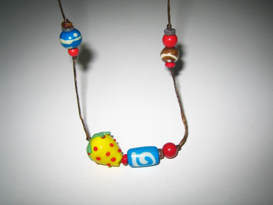 레몬 딸기덩굴 목걸이 Lemon strawberry necklace 상품이미지1
