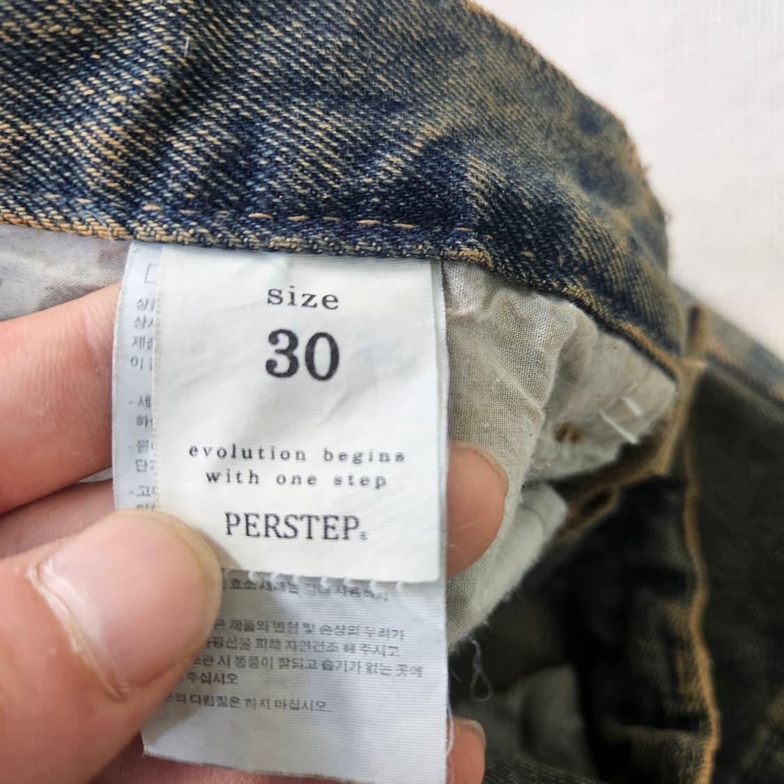 30 퍼스텝 빈티지 워싱 데님 버뮤다팬츠 0407Y 상품이미지3