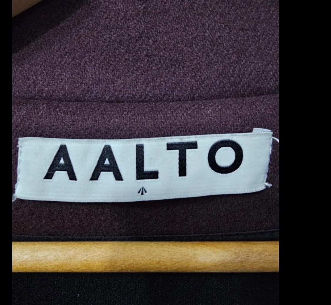알토 Aalto 버건디 오버핏 코트 ~55반 상품이미지5
