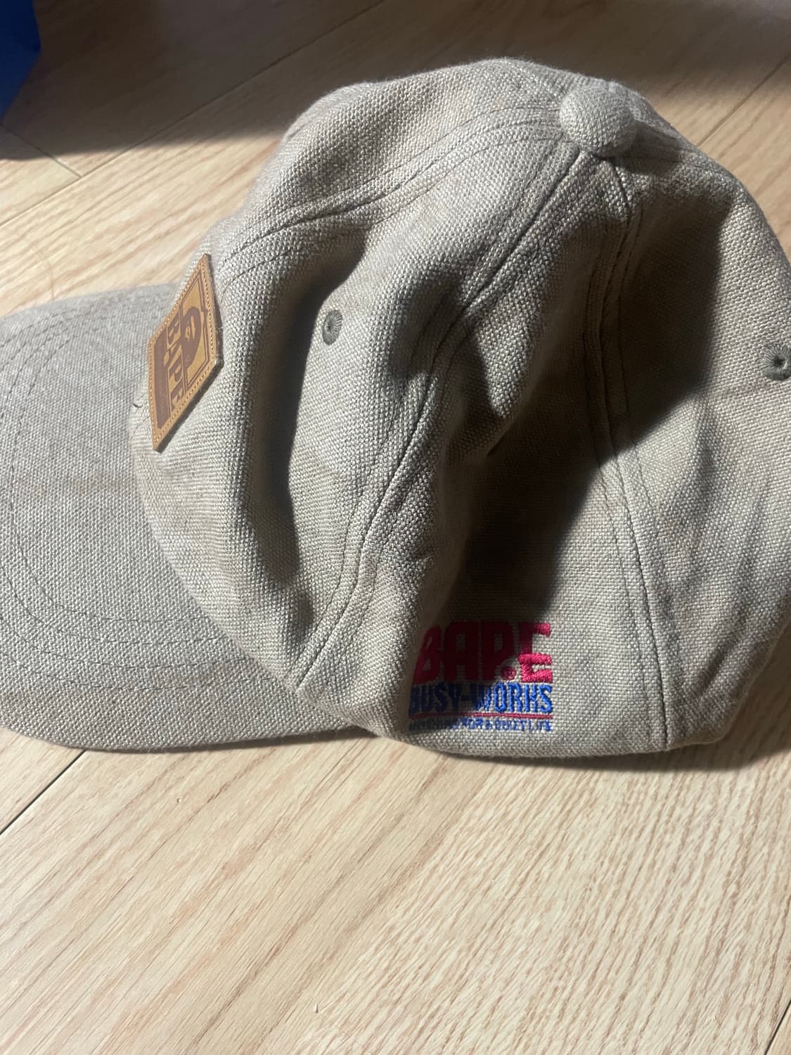 베이프 워싱 캔버스 캡 모자 상품이미지2