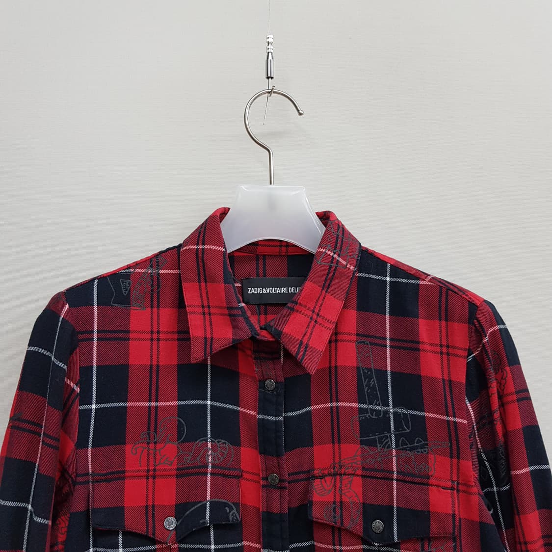 쟈딕앤볼테르 타단체크 셔츠 xs사이즈 상품이미지2