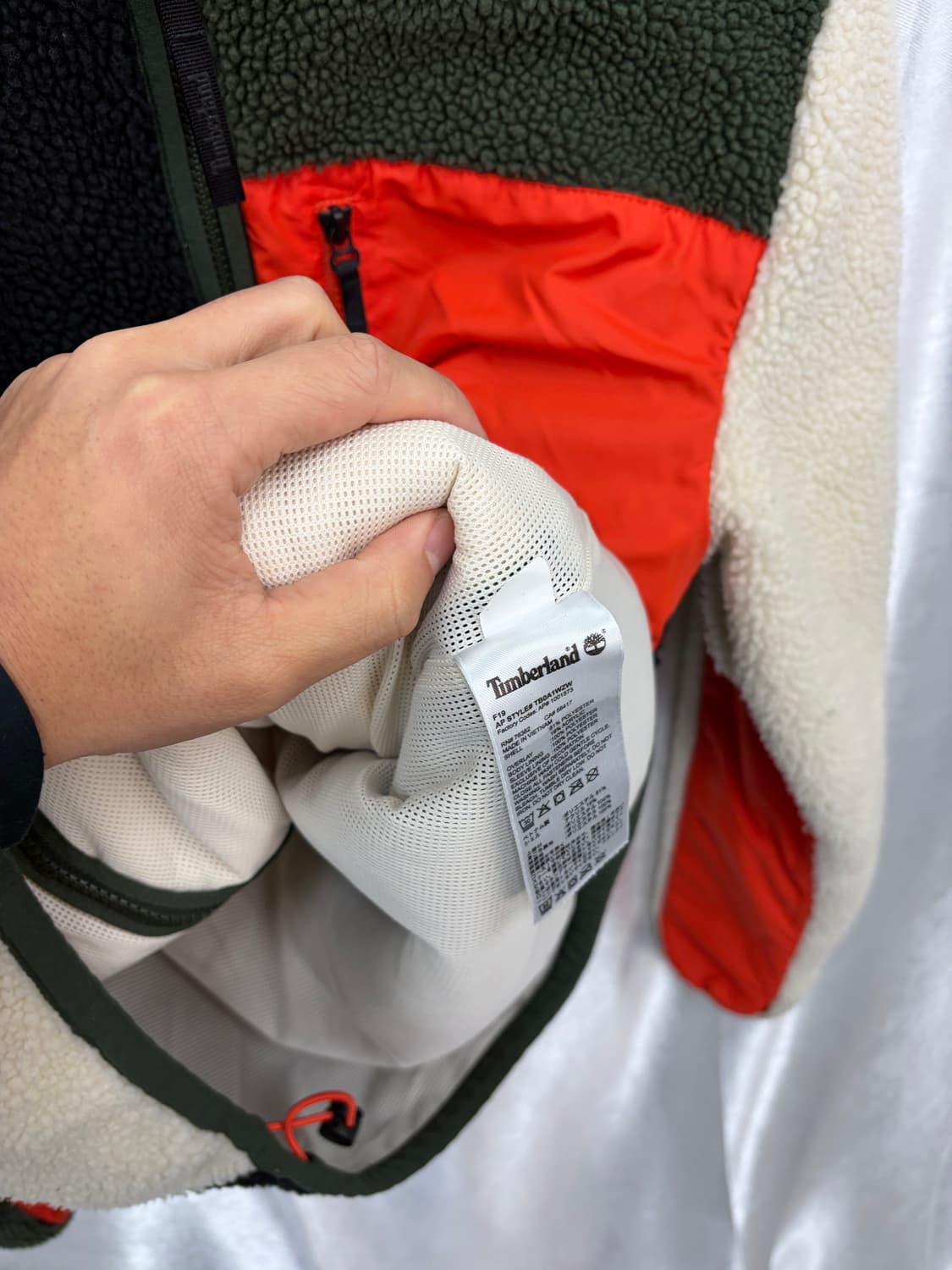 팀버랜드 플리스 집업 사이즈90 남성90 여성95  상품이미지6