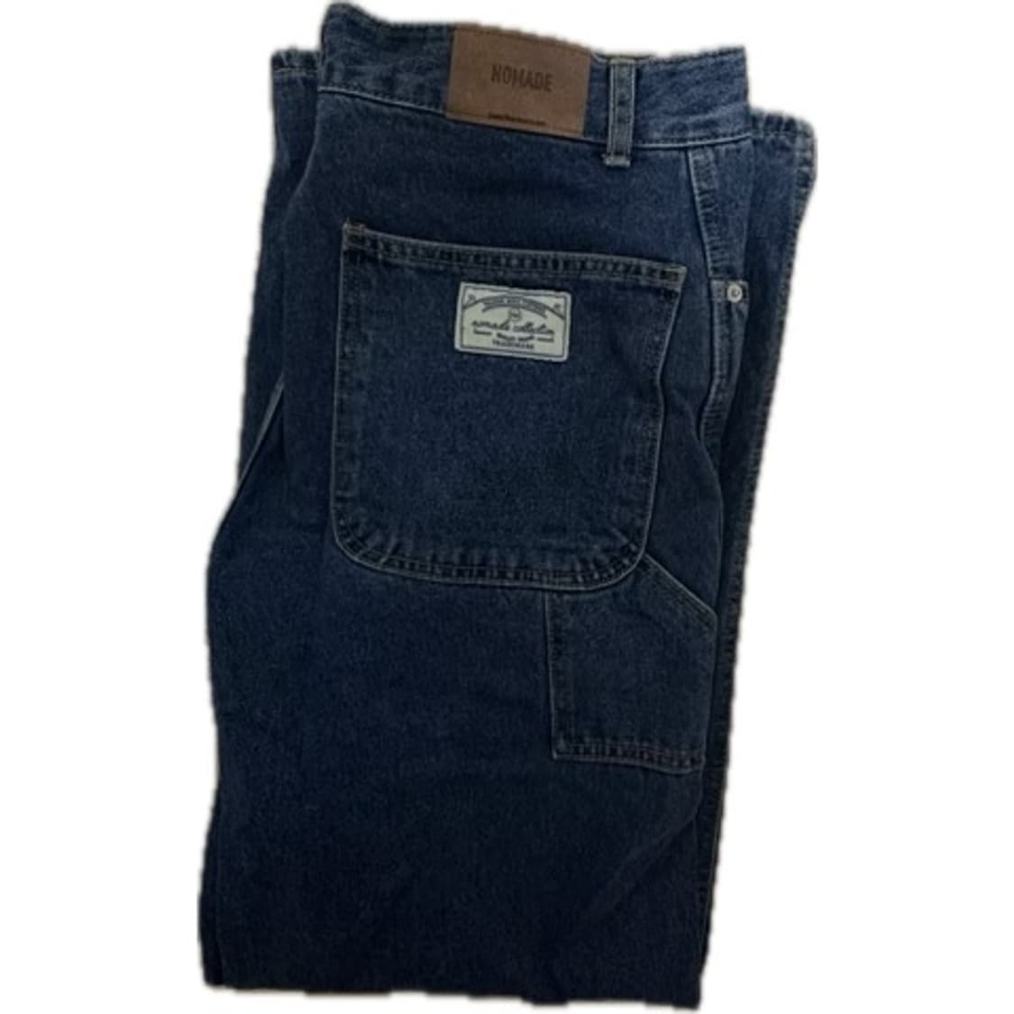 패치 카펜더 와이드 데님 팬츠 진청 판매 상품이미지4