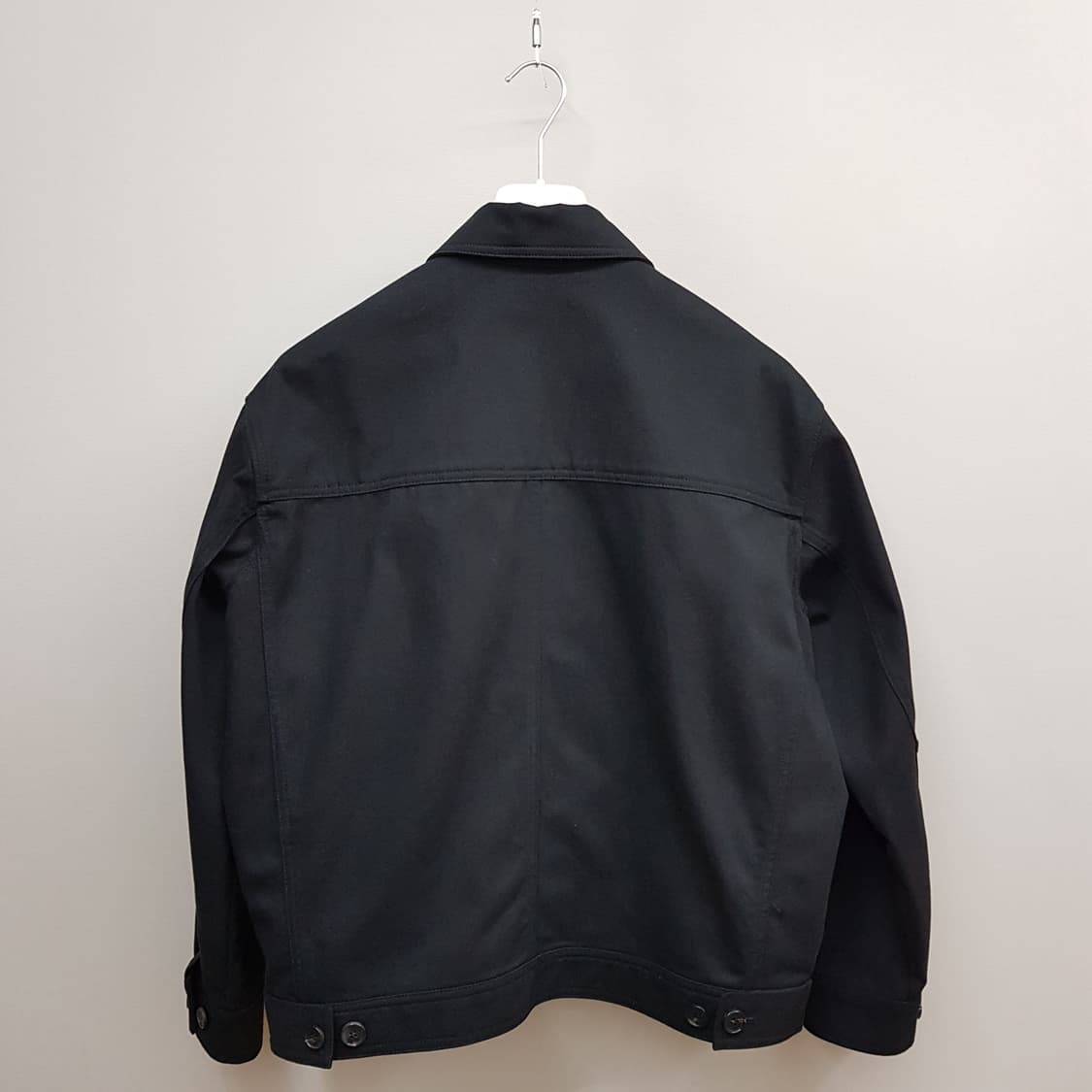 ESSENTIAL by EQL 2023 블랙 코튼 집업 자켓 M사이즈 상품이미지5