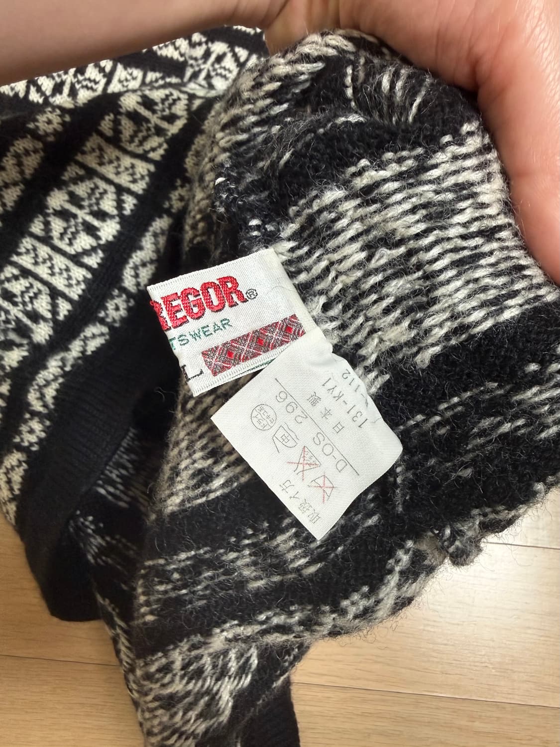 맥그리거 눈꽃 울 니트 상품이미지4