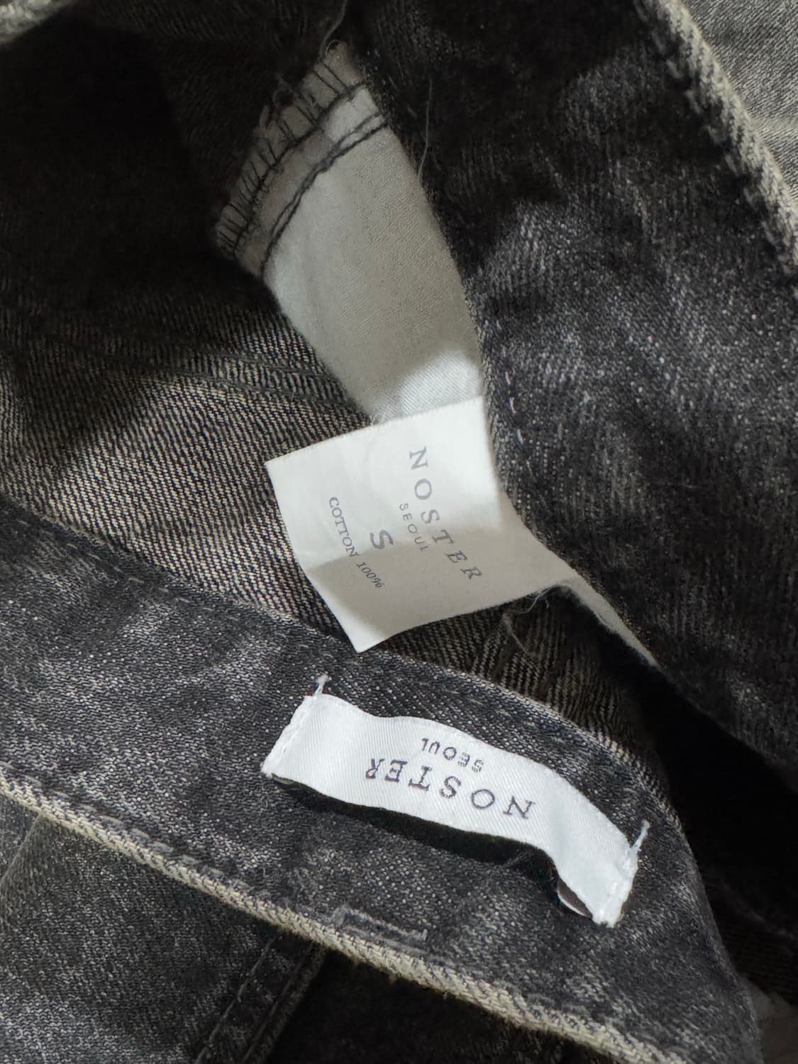 noster 노스터 블랙 빈티지 워싱 플레어진 S30 상품이미지4