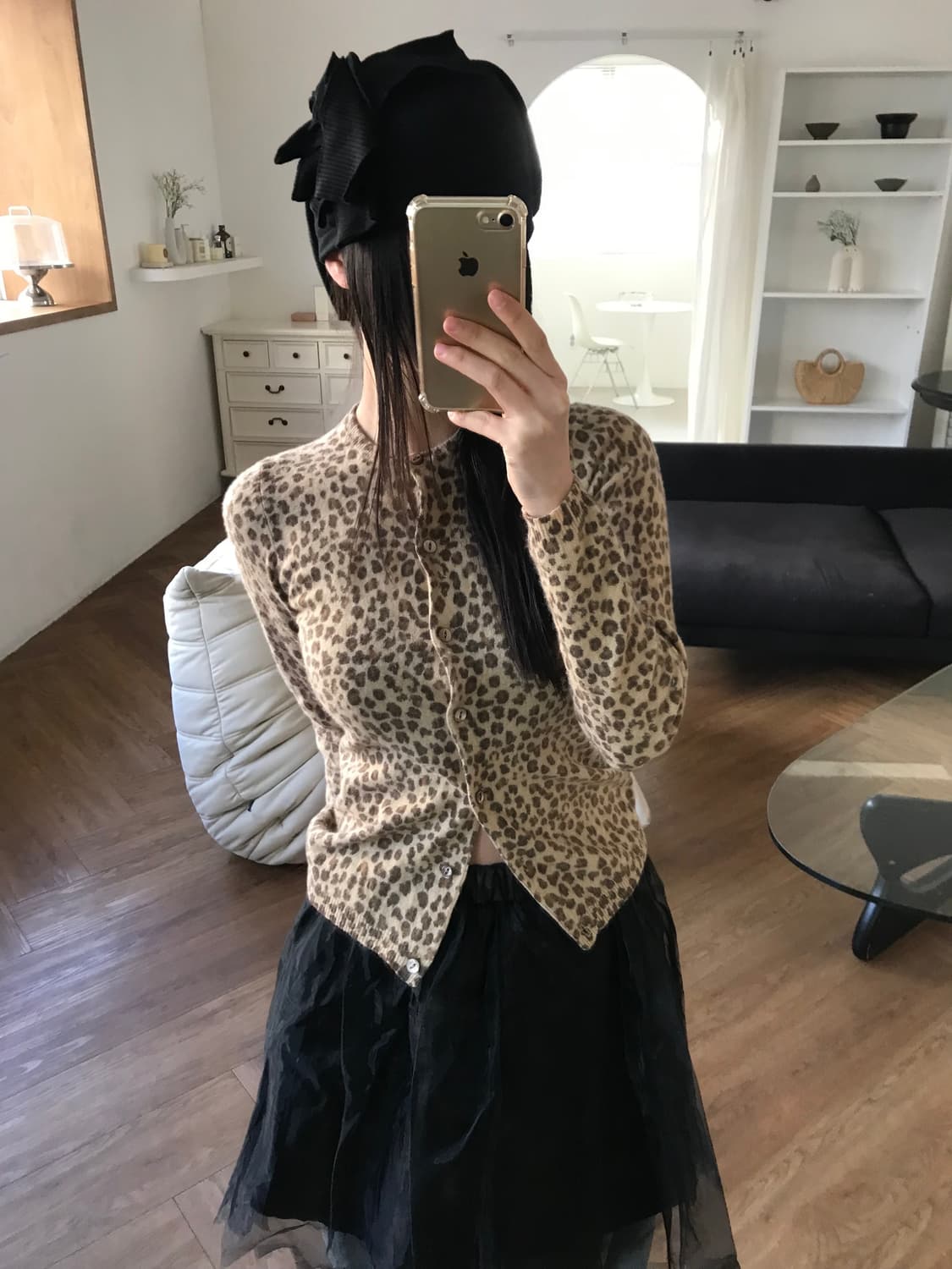 vintage leopard cardigan 상품이미지5
