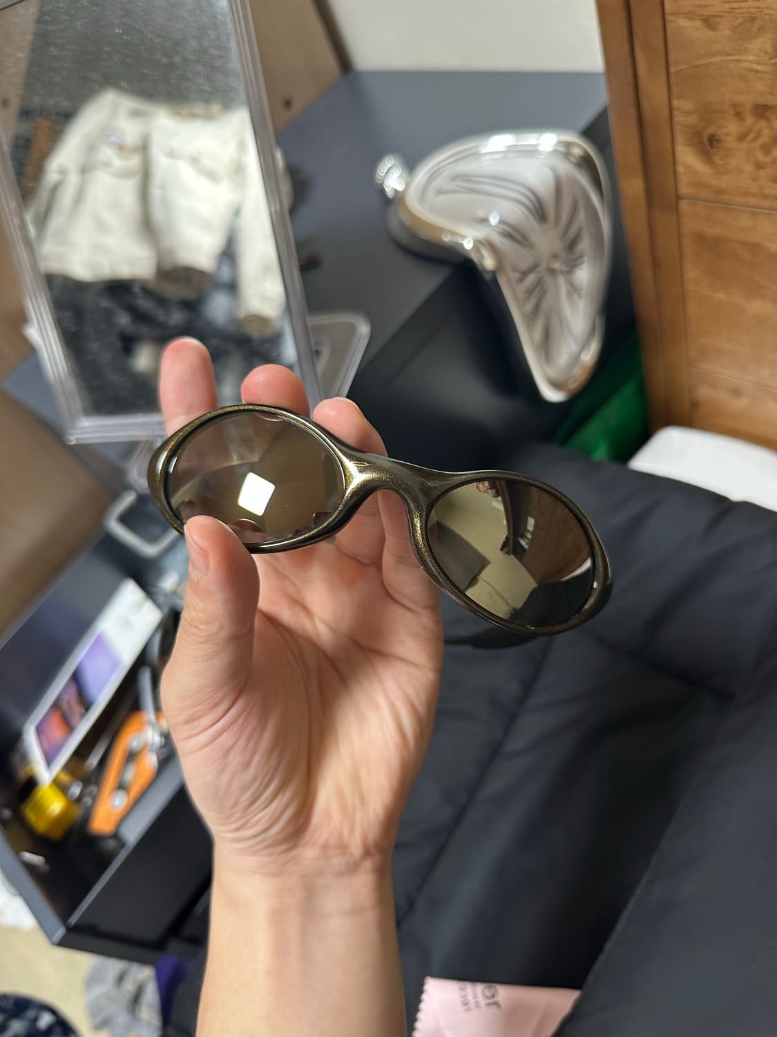 오클리 뉴아이자켓 블랙골드 골드이리듐 상품이미지6