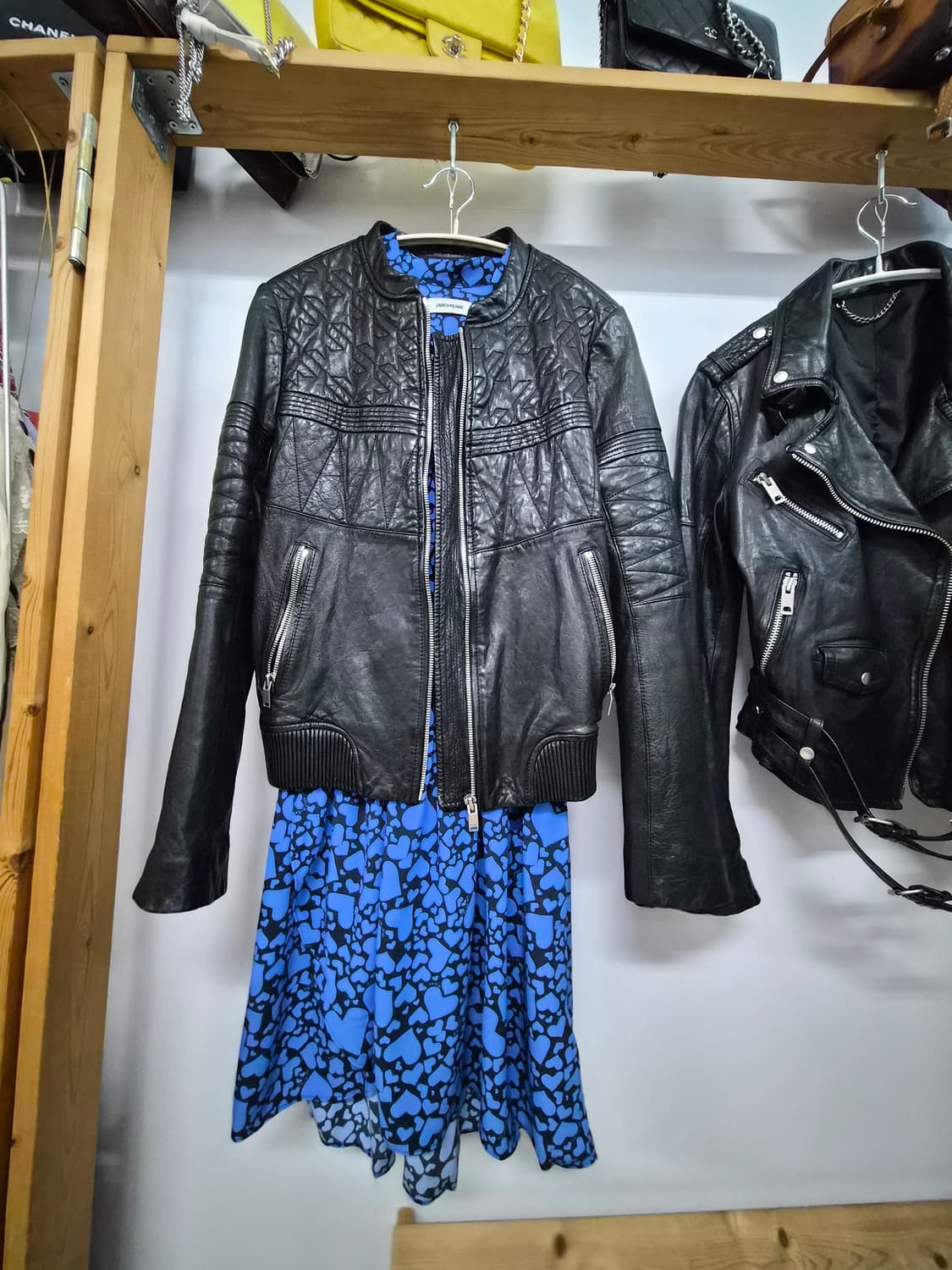 마쥬 양가죽 집업 블루종 상품이미지2