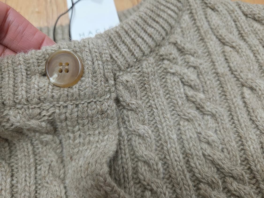 하시에(HACIE) 울 케이블 니트가디건 프리사이즈 새상품 상품이미지6