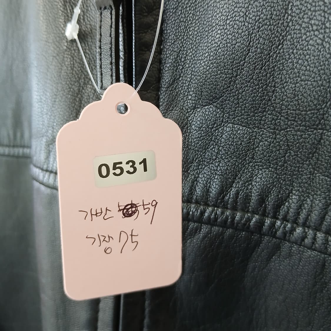 BEAN POLE 블랙 가죽 자켓 상품이미지10