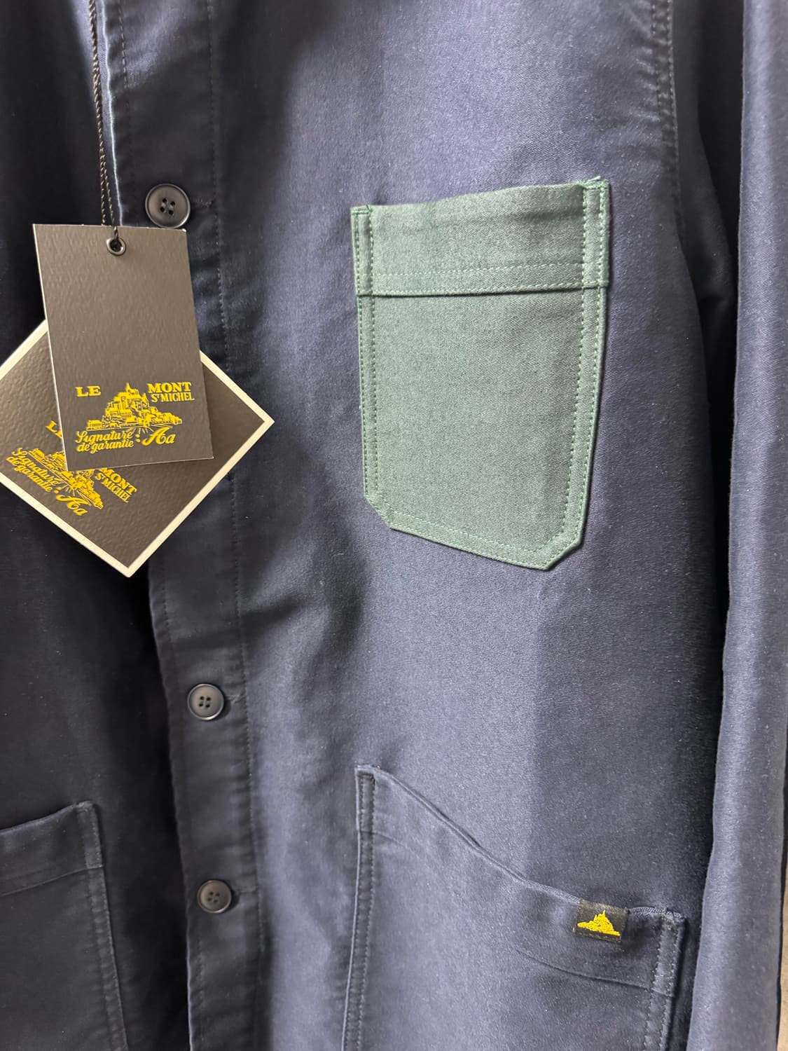 르몽생미셸 워크 자켓 네이비 48 몰스킨 프렌치워크자켓 베트라 르라부어 상품이미지5