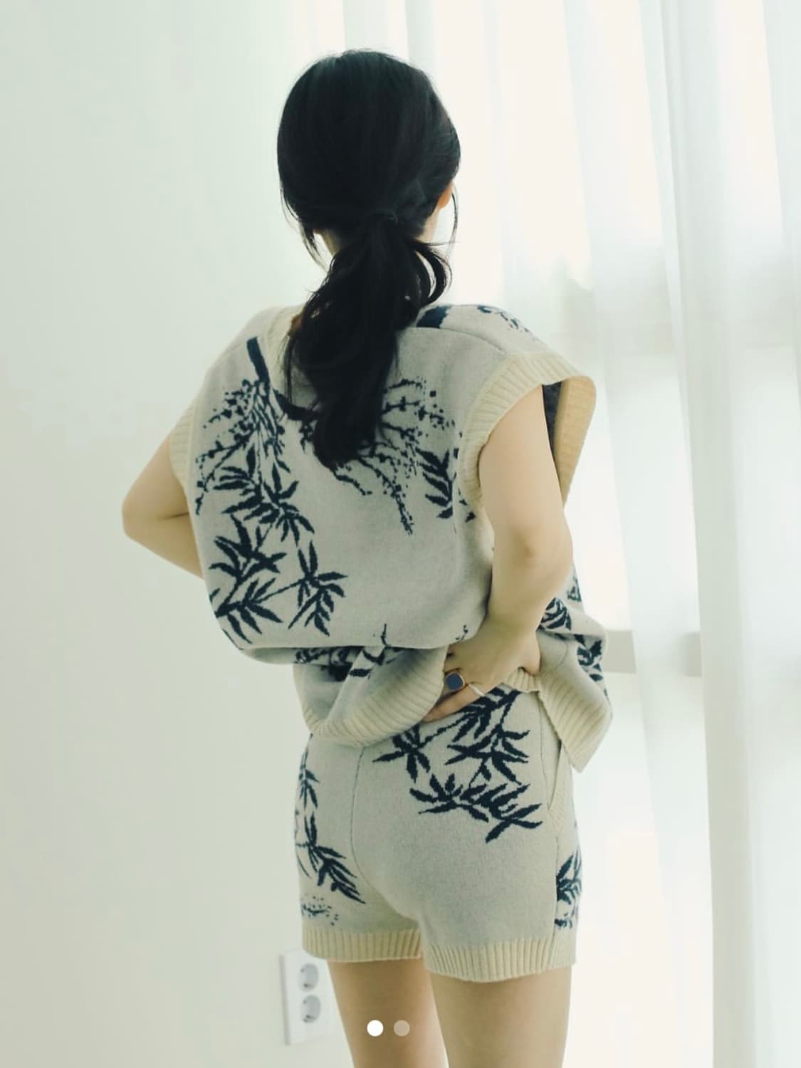 한땀한땀 조선백자 니트반바지 상품이미지4