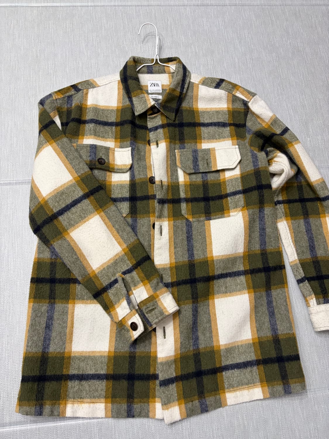 자라 체크 패턴 셔츠 상품이미지2