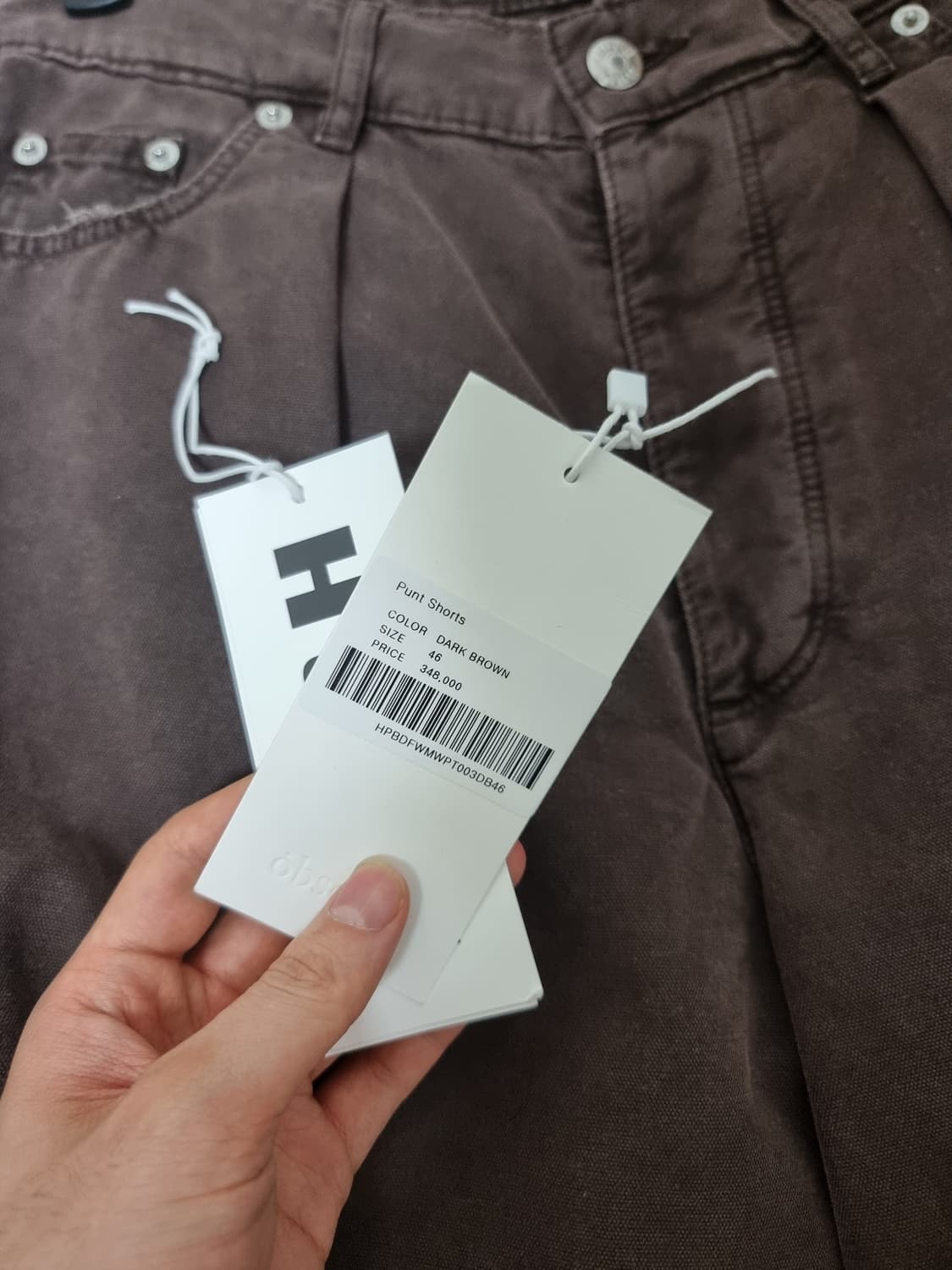 HOPE 호프 punt shorts 브라운 46size 상품이미지4