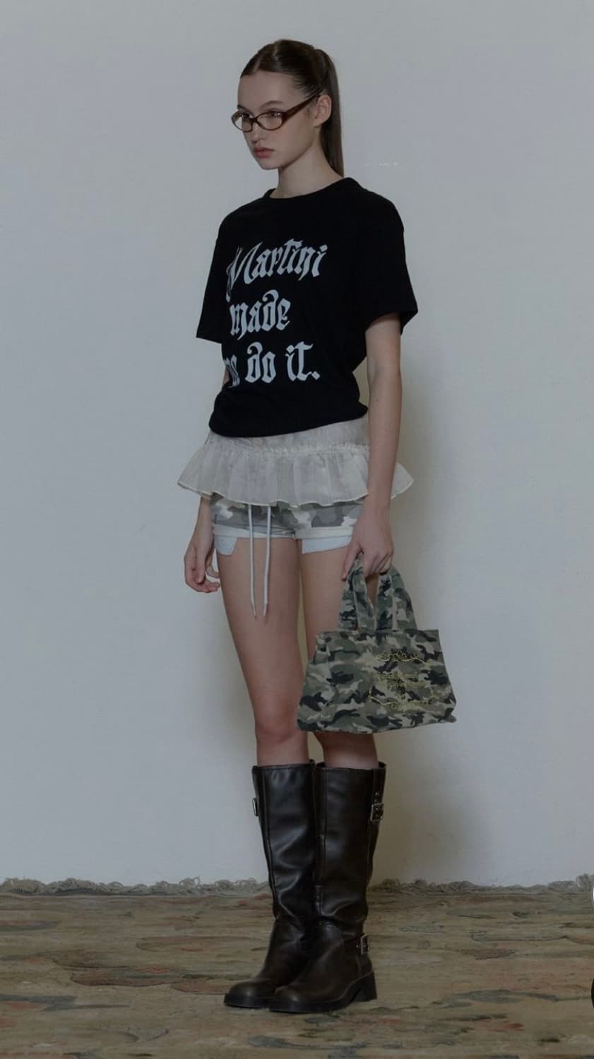 스컬프터 Martini Made Me Do It Tee Black 상품이미지5