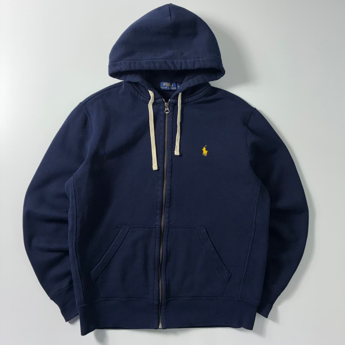 Polo  폴로 랄프로렌 자수 코튼 네이비 써멀 후드집업  상품이미지2