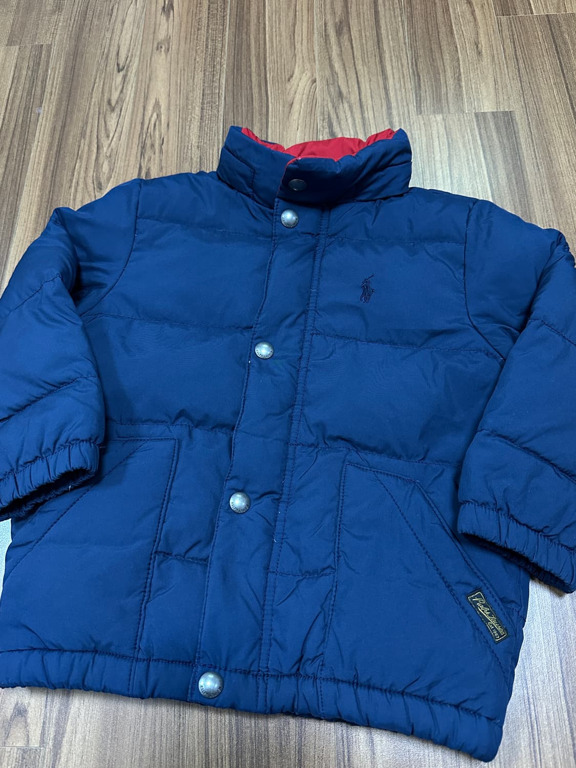 폴로 키즈 네이비 퀼팅 자켓 3/3T 상품이미지2