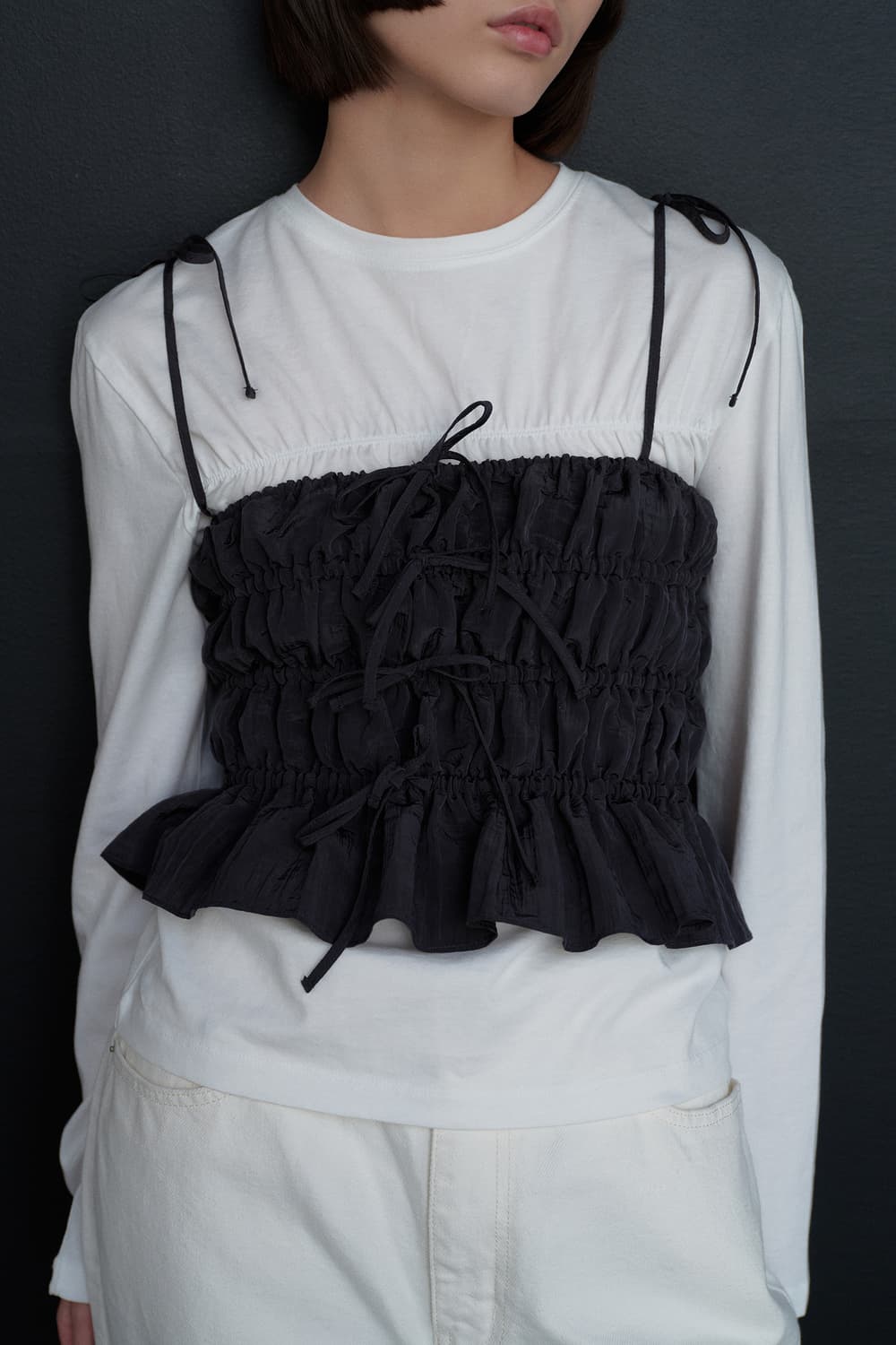 버뮬라 STRAP SHIRRING BUSTIER s,m사이즈  상품이미지2