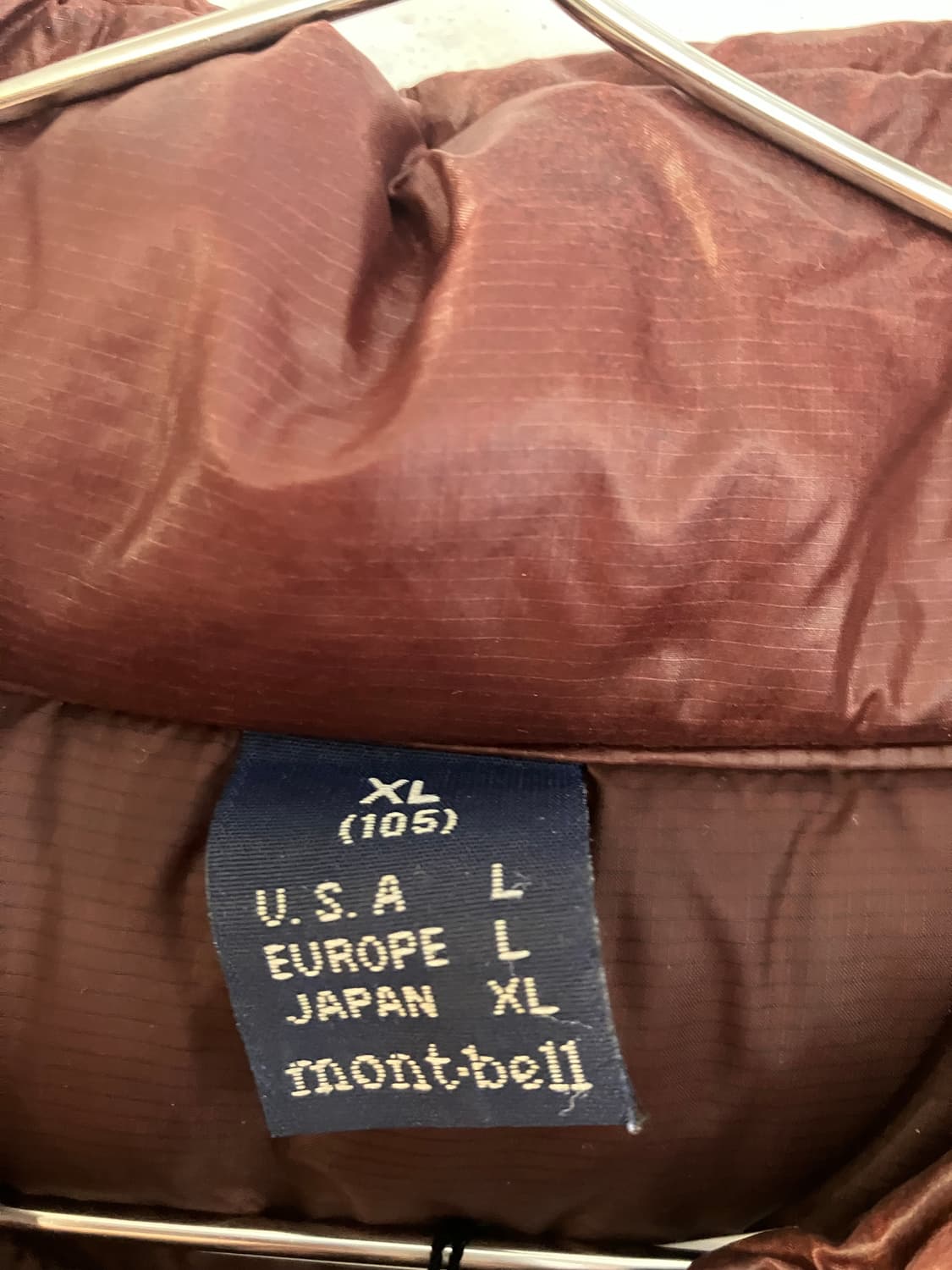 몽벨 경량 패딩 XL 다크 헤나 상품이미지4