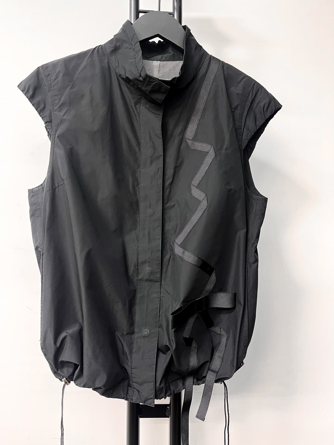 랑방 스포츠 리본 디테일 폴리 집 베스트 상품이미지3