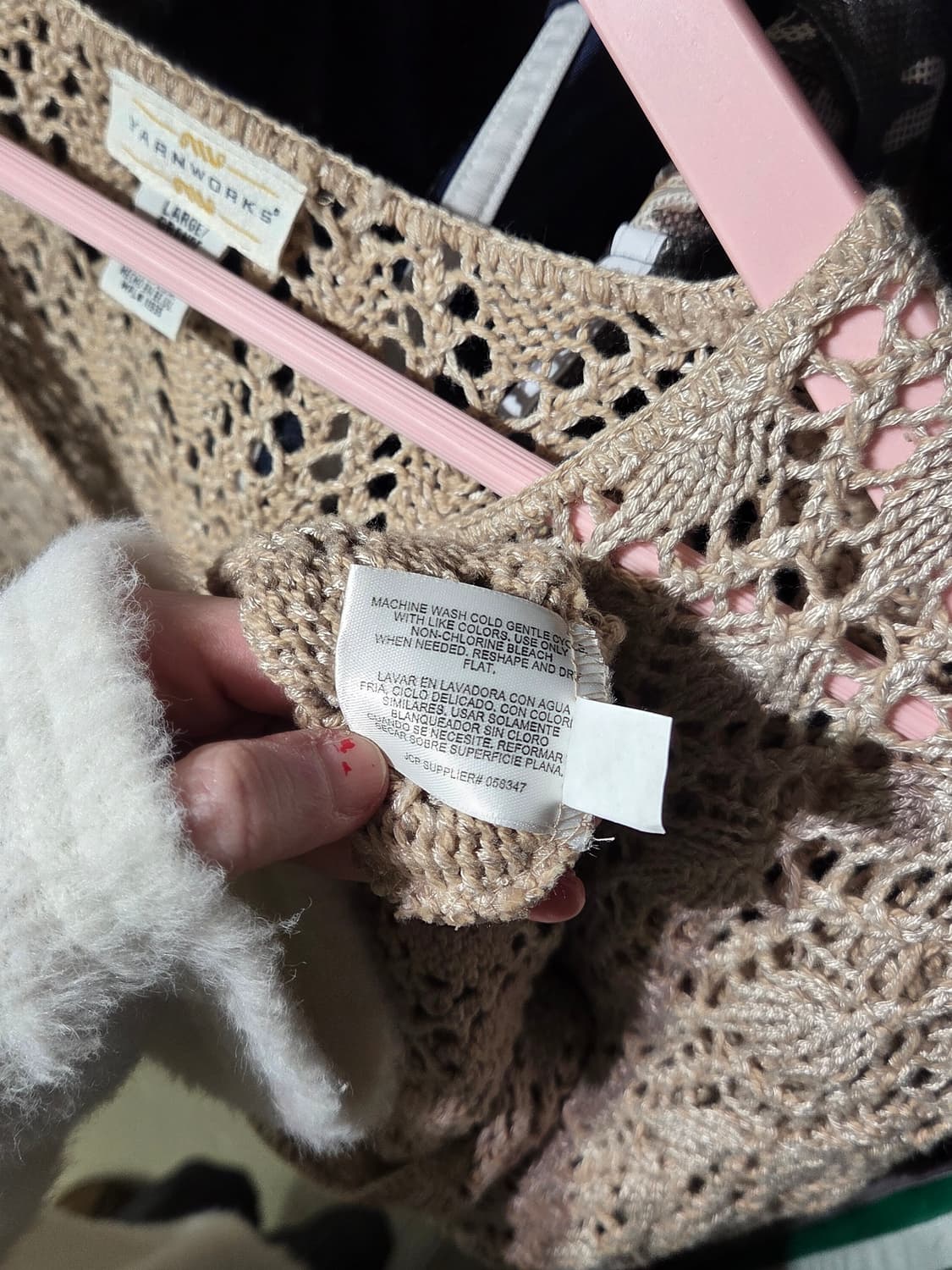 1990s USA yarnworks 원버튼 가디건 상품이미지8