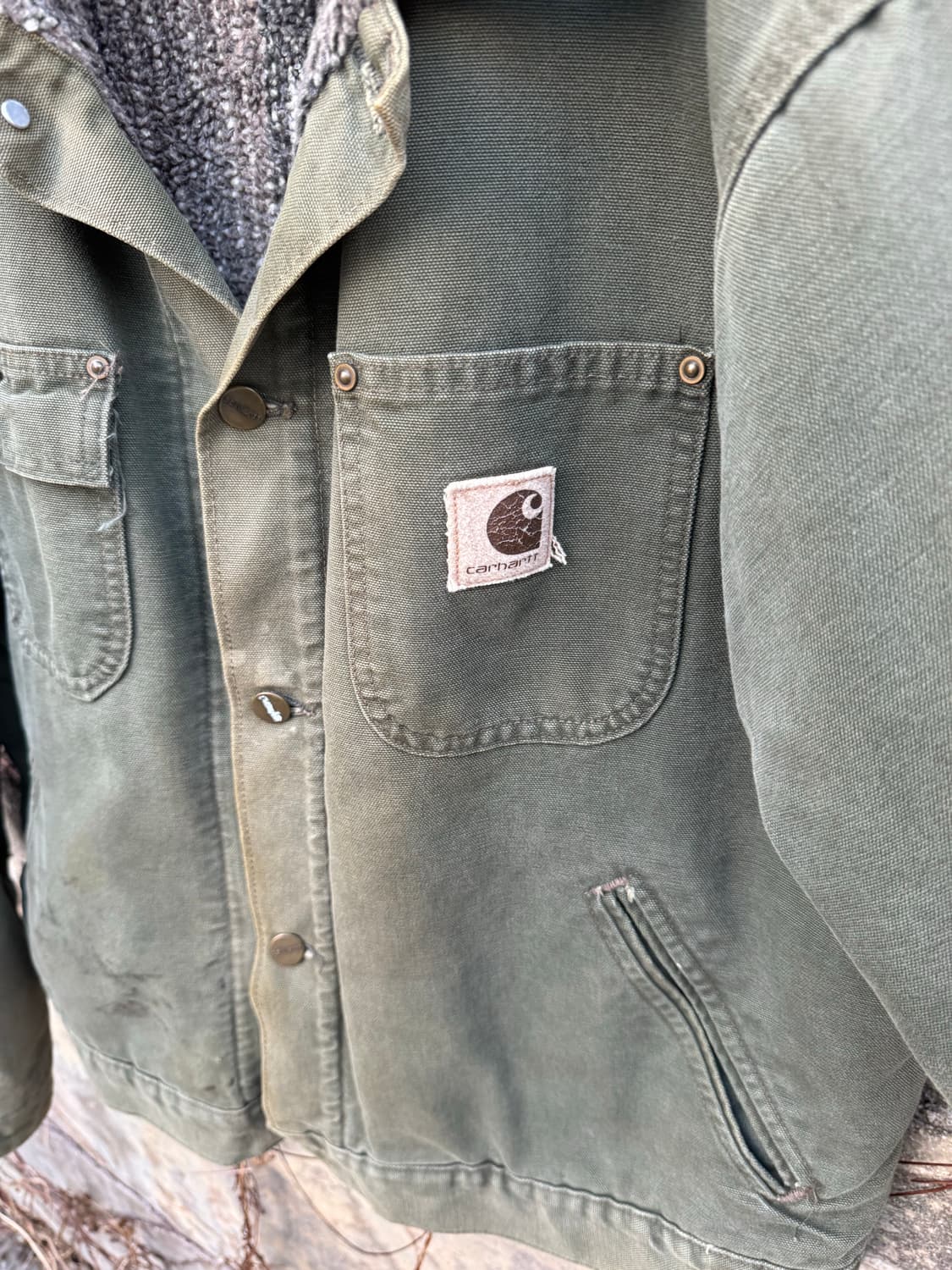 8~90s 칼하트 빈티지 jp1066 폴로 덩가리 디트로이트 워크 자켓 상품이미지4