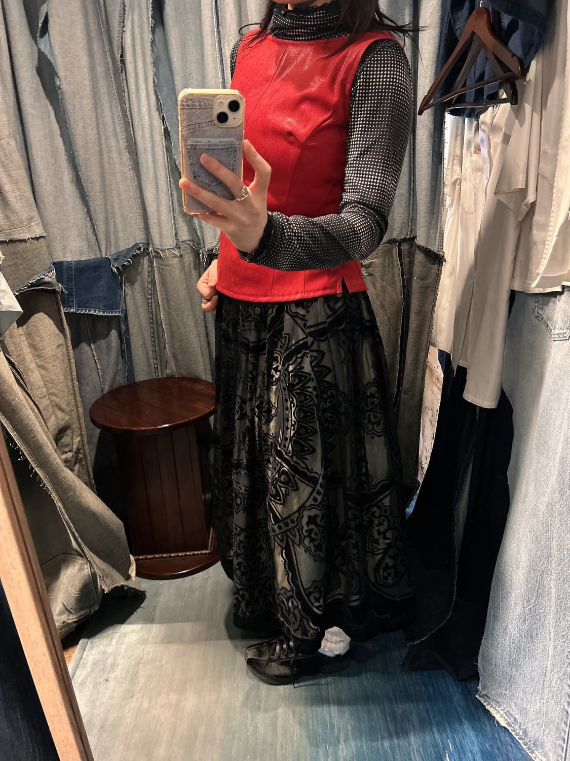25-26 ) HIROKO KOSHINO Patterned Skirt 상품이미지2