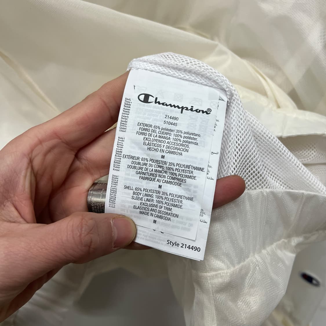 챔피온 패커블 하프집업 바람막이 러닝 아노락 L 상품이미지5