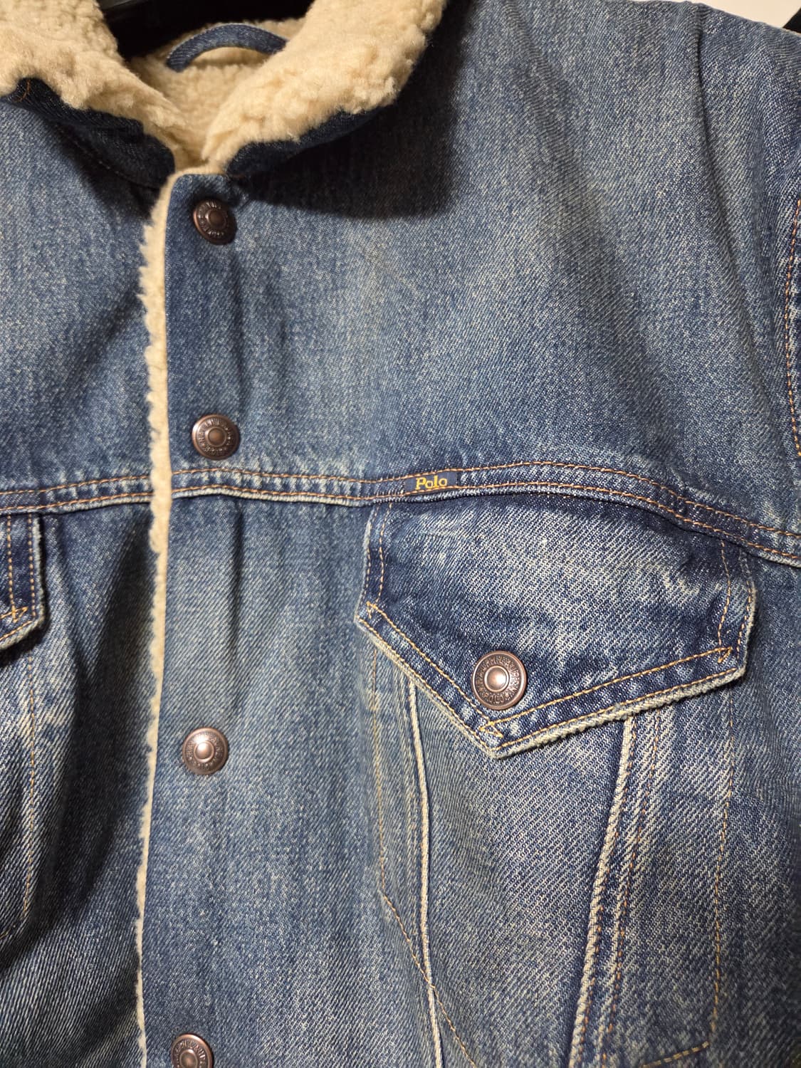 폴로 랄프로렌 성조기 데님 플리스 트러커 자켓 상품이미지3