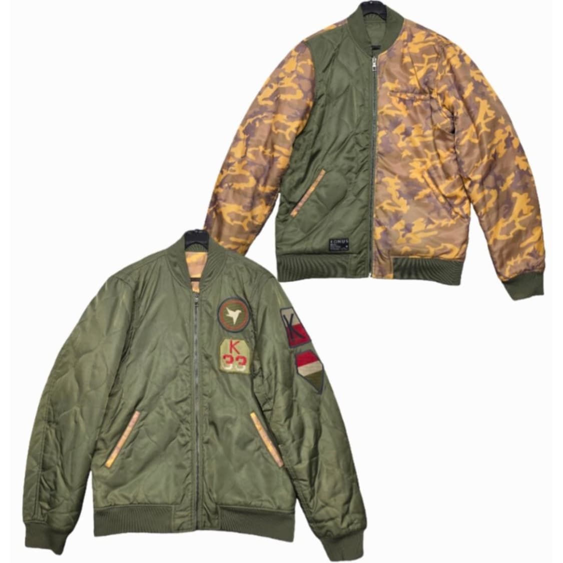 KONUS 코너스 카모플라쥬 리버시블 양면 항공 점퍼 M 상품이미지1