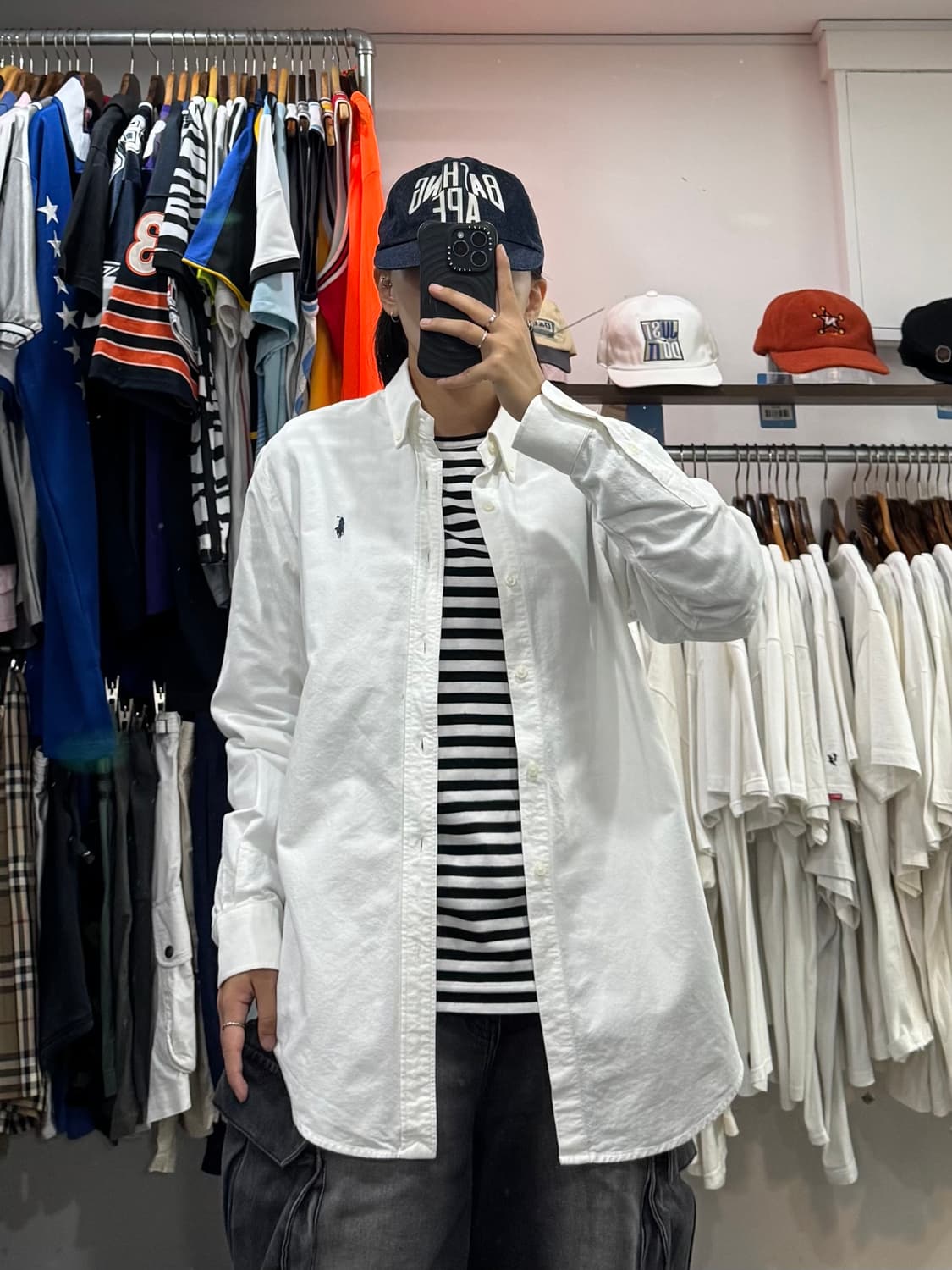폴로 랄프로렌 우븐 화이트 셔츠 상품이미지4