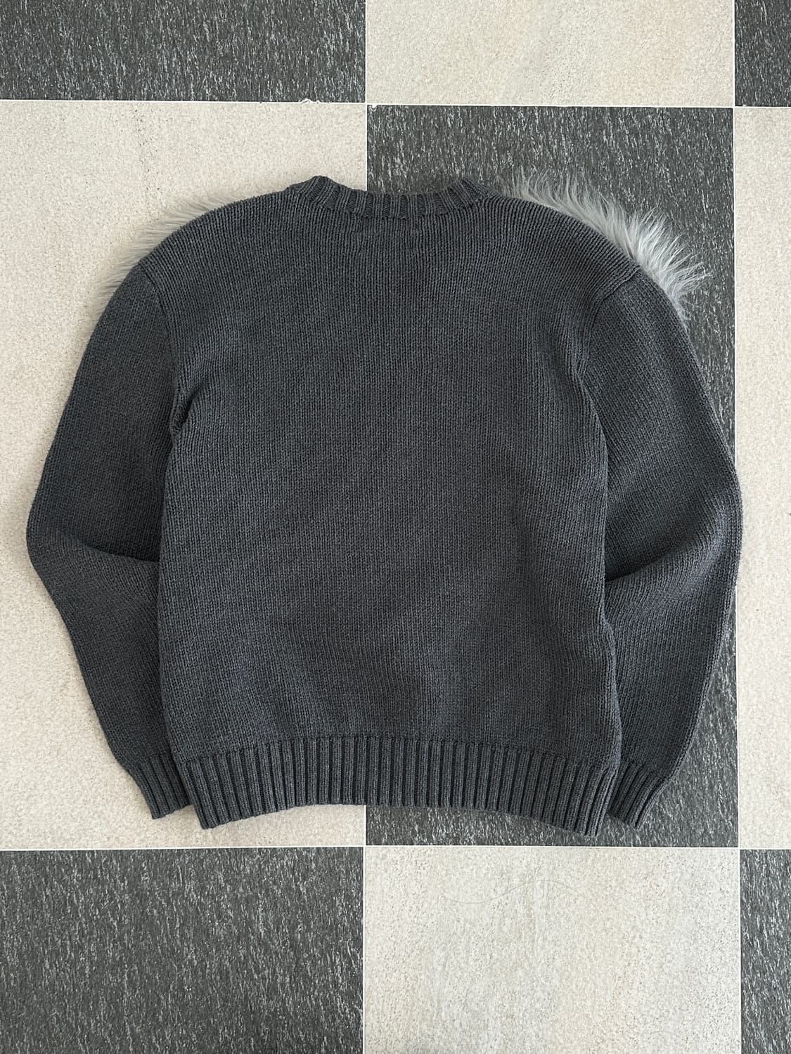 폴로 랄프로렌 그레이 헤비코튼 니트  상품이미지3