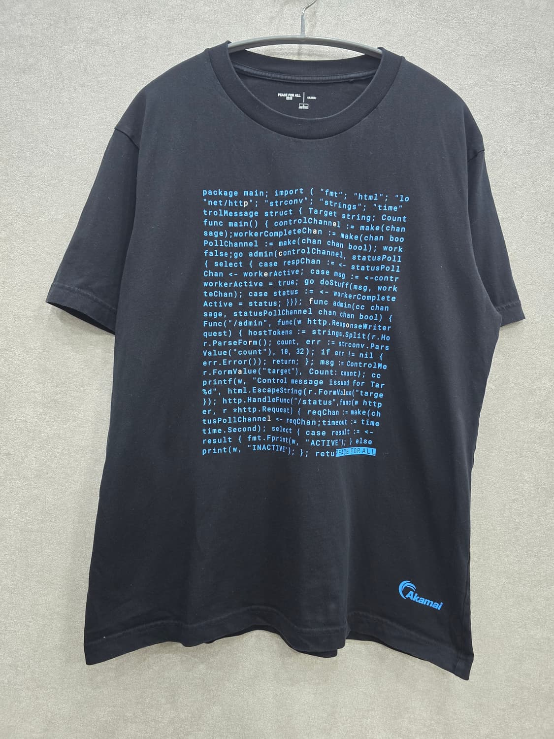 유니클로 PEACE FOR ALL 아카마이 프린팅 반팔티 상품이미지1