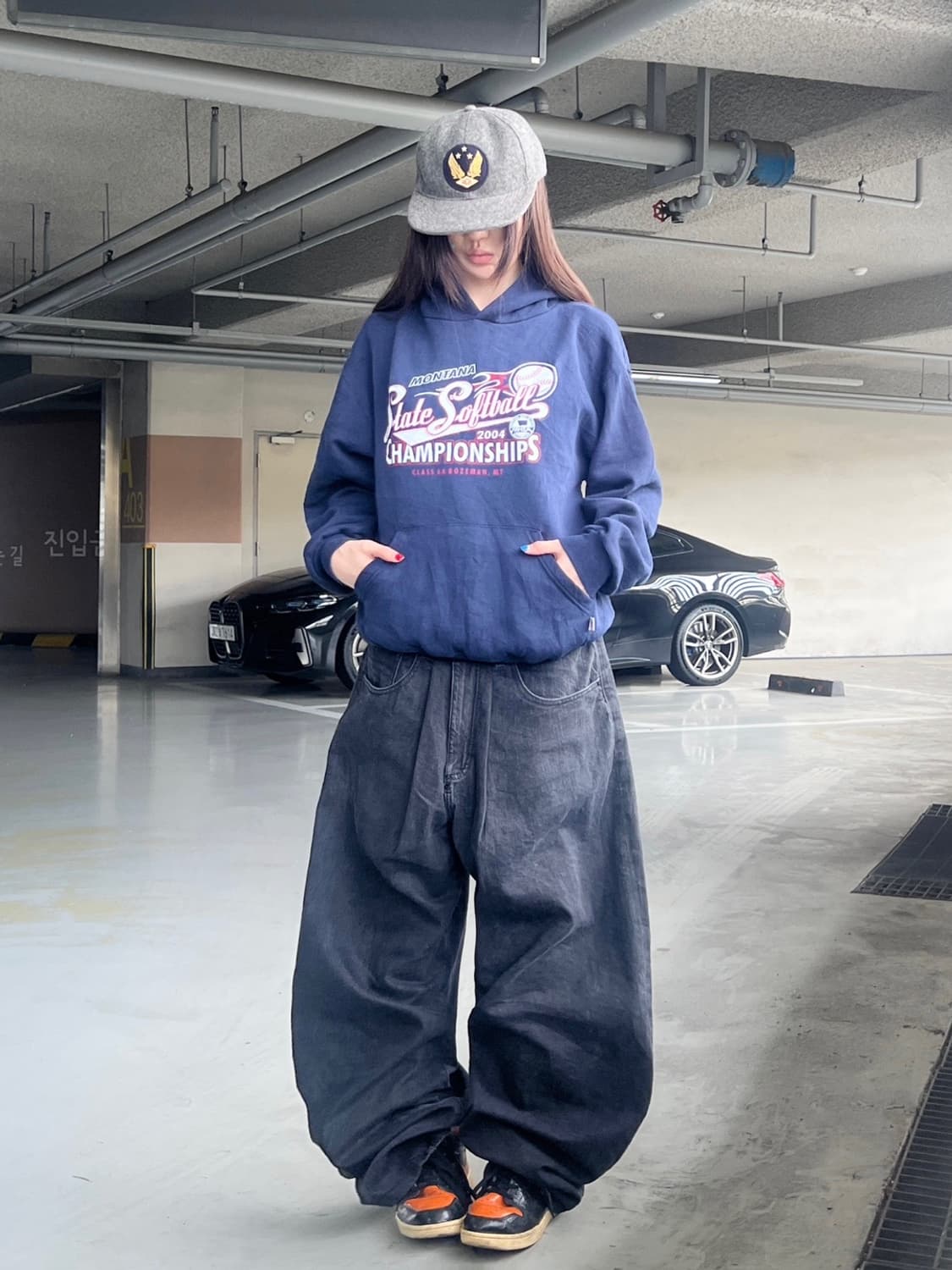 90‘s Russell 빈티지 후드티 상품이미지1