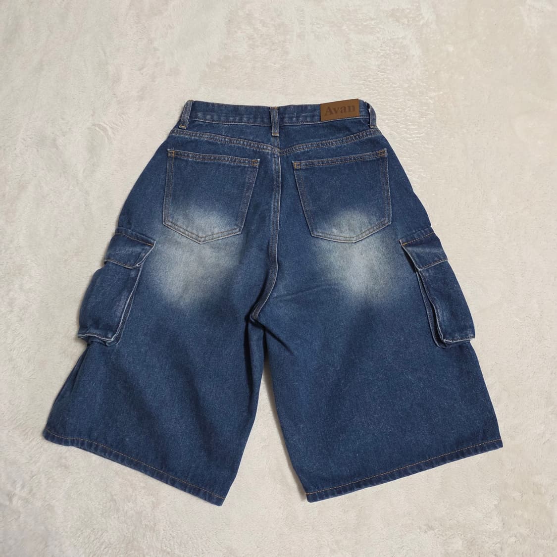 (S)여성 어반드레스 데님 카고 버뮤다 팬츠 반바지 상품이미지3