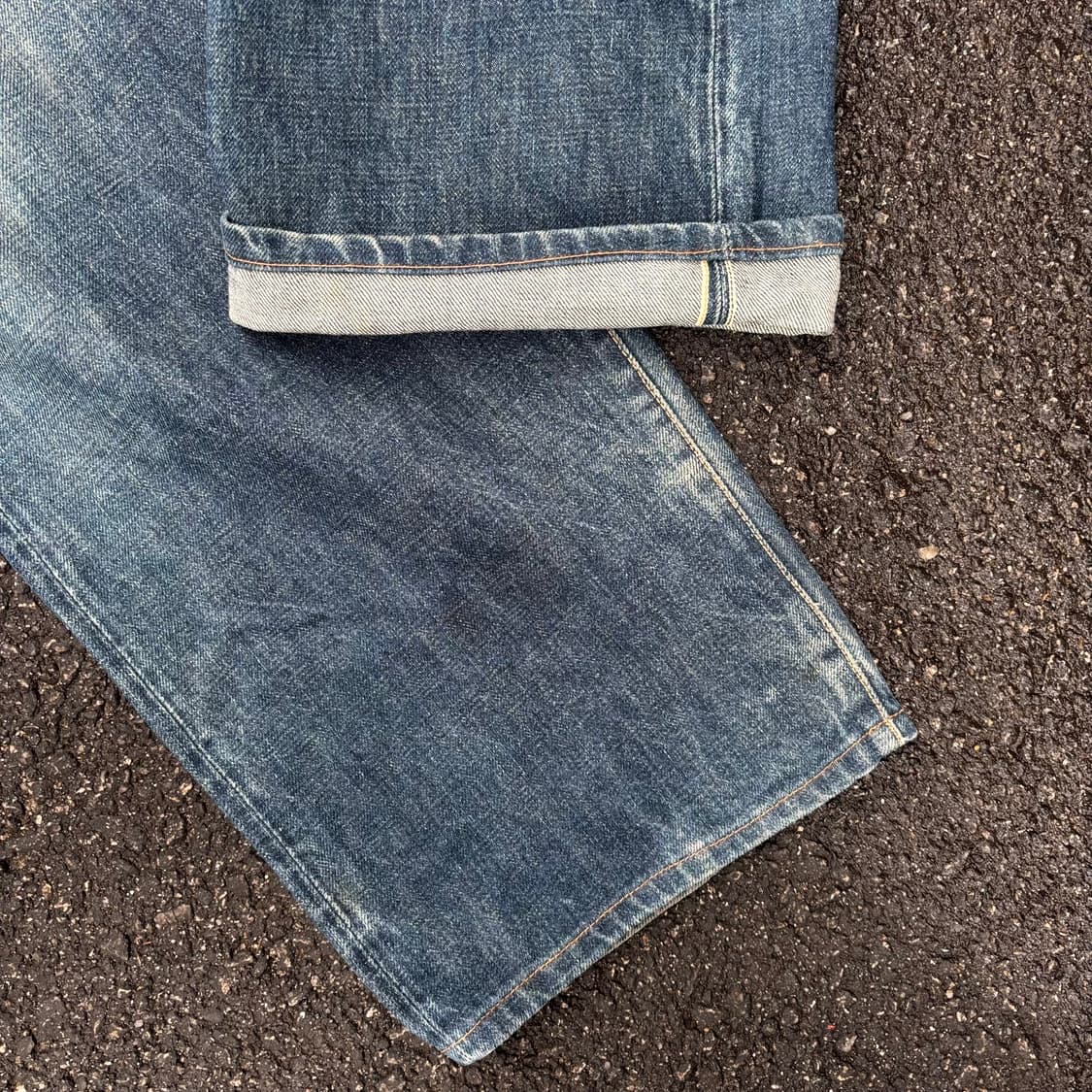 일본 에비수 빅로고 셀비지 데님 팬츠 상품이미지8