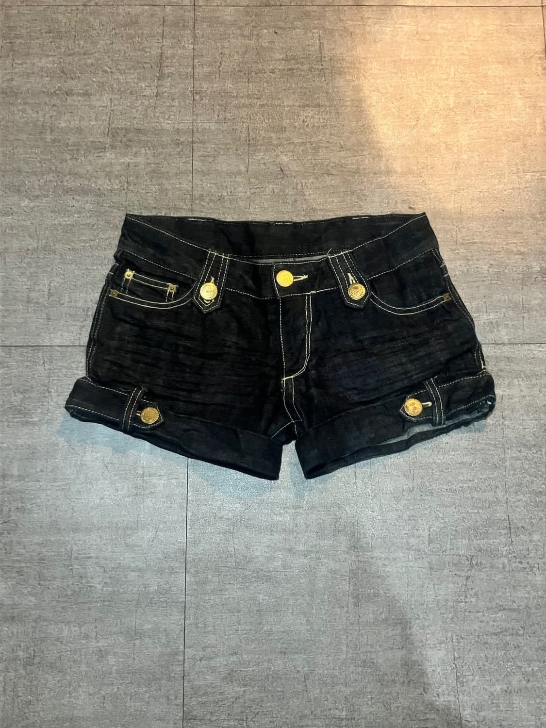 일본빈티지 핀터깔y2k 펑크갸루 웨스턴숏팬츠 반바지 상품이미지1