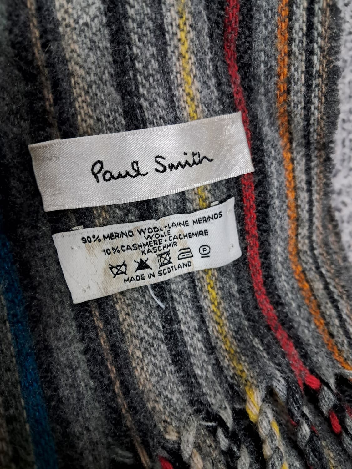 폴스미스 멀티 스트라이프 울 캐시미어 머플러 상품이미지2