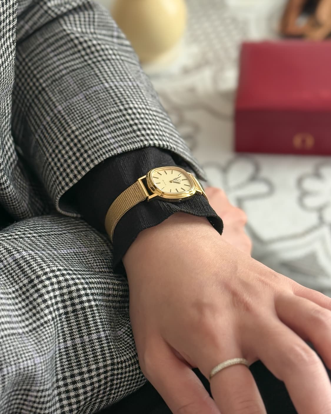 오메가 드빌 레이디 골드 시계 상품이미지4