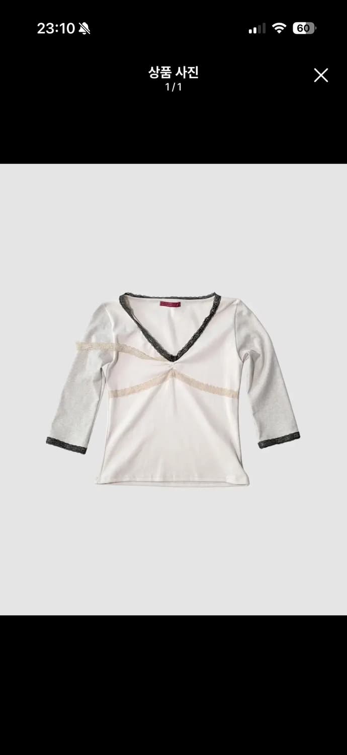 인앤양인하모니 레이스 티셔츠 상품이미지1