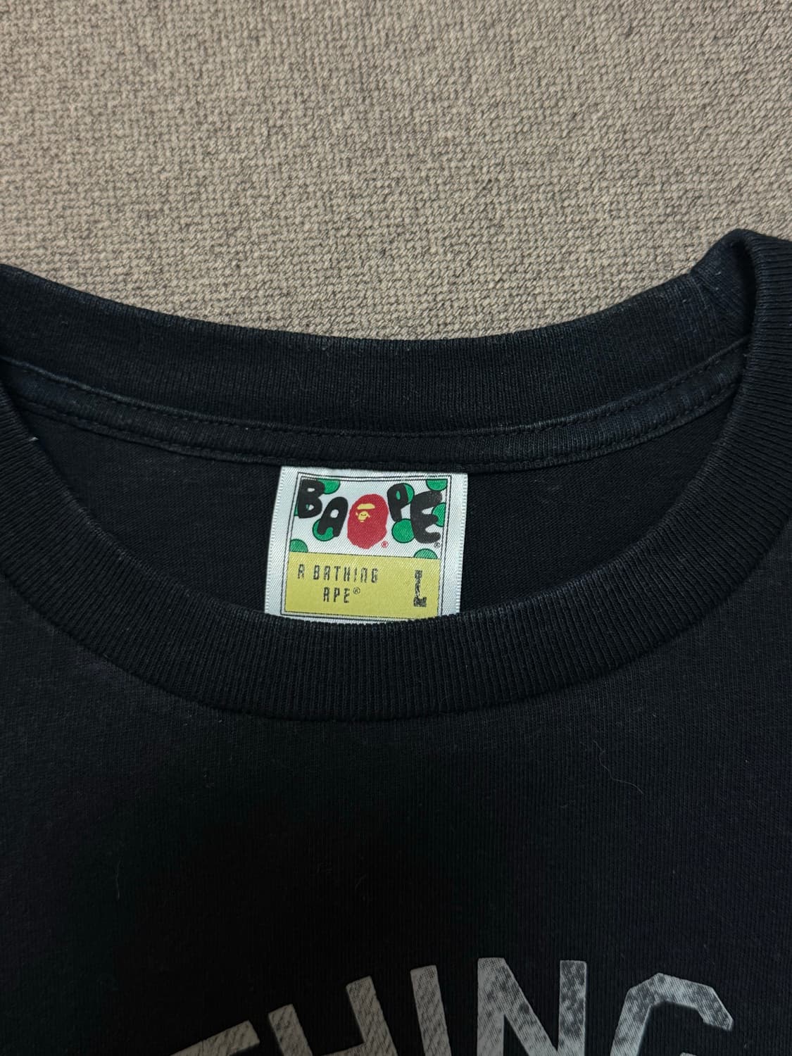 베이프 반팔 블랙 상품이미지2