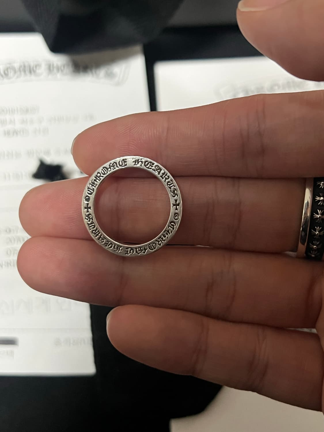 [us7.5] 크롬하츠 스페이서 퍽유링 3mm 상품이미지3