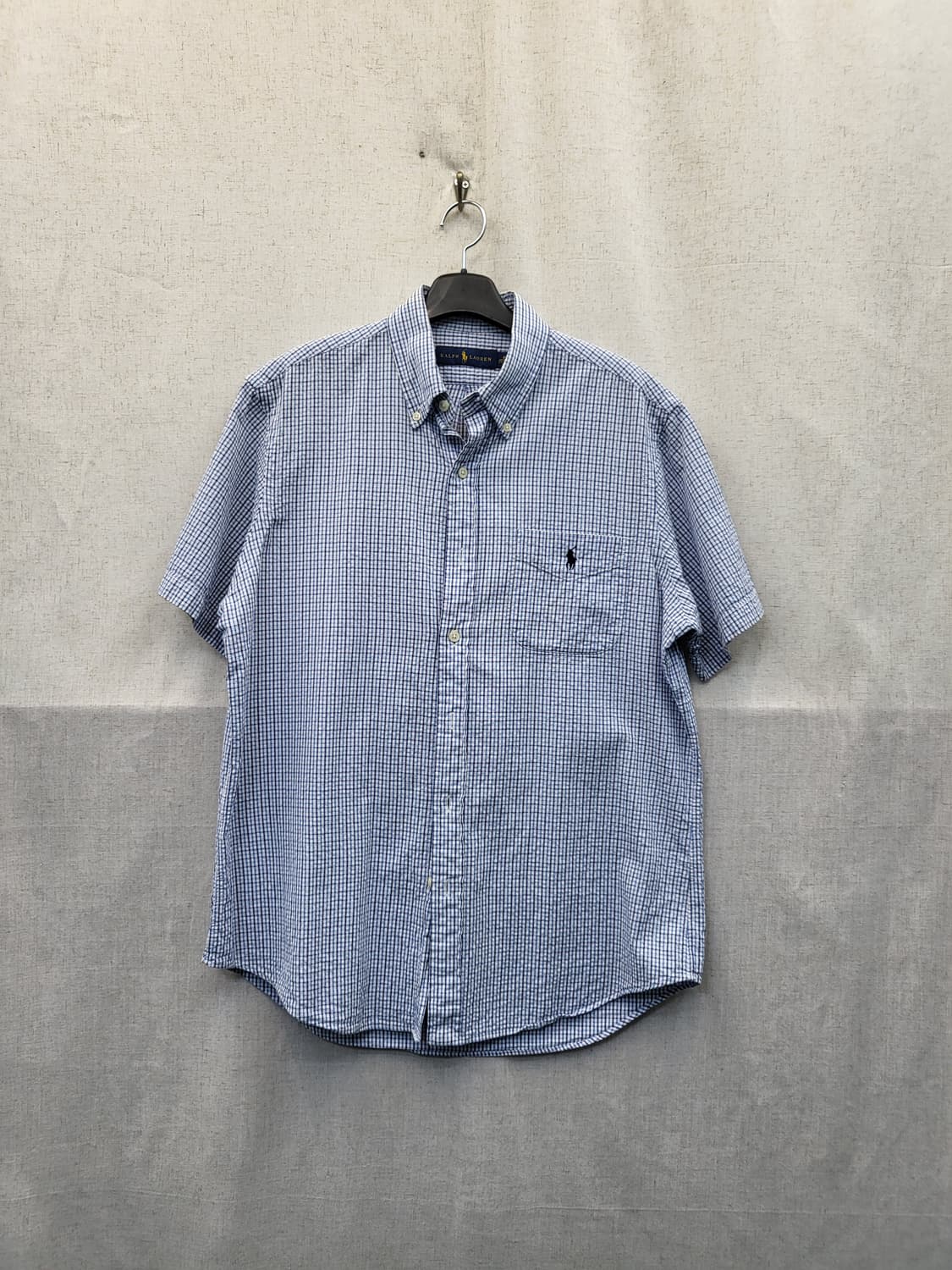 폴로 랄프로렌 체크 반팔 셔츠 상품이미지1