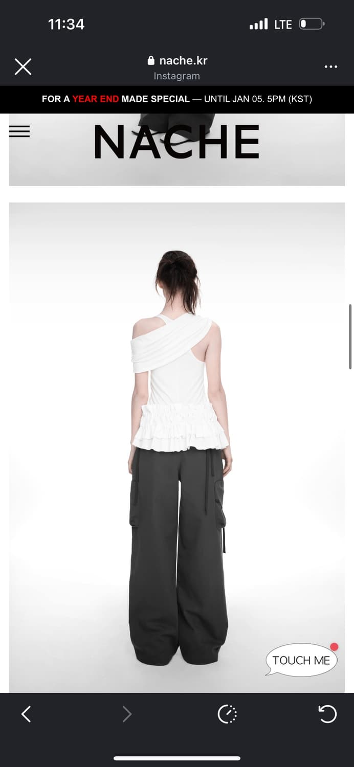 나체 SHAWL NECK SLEEVELESS IVORY 상품이미지3