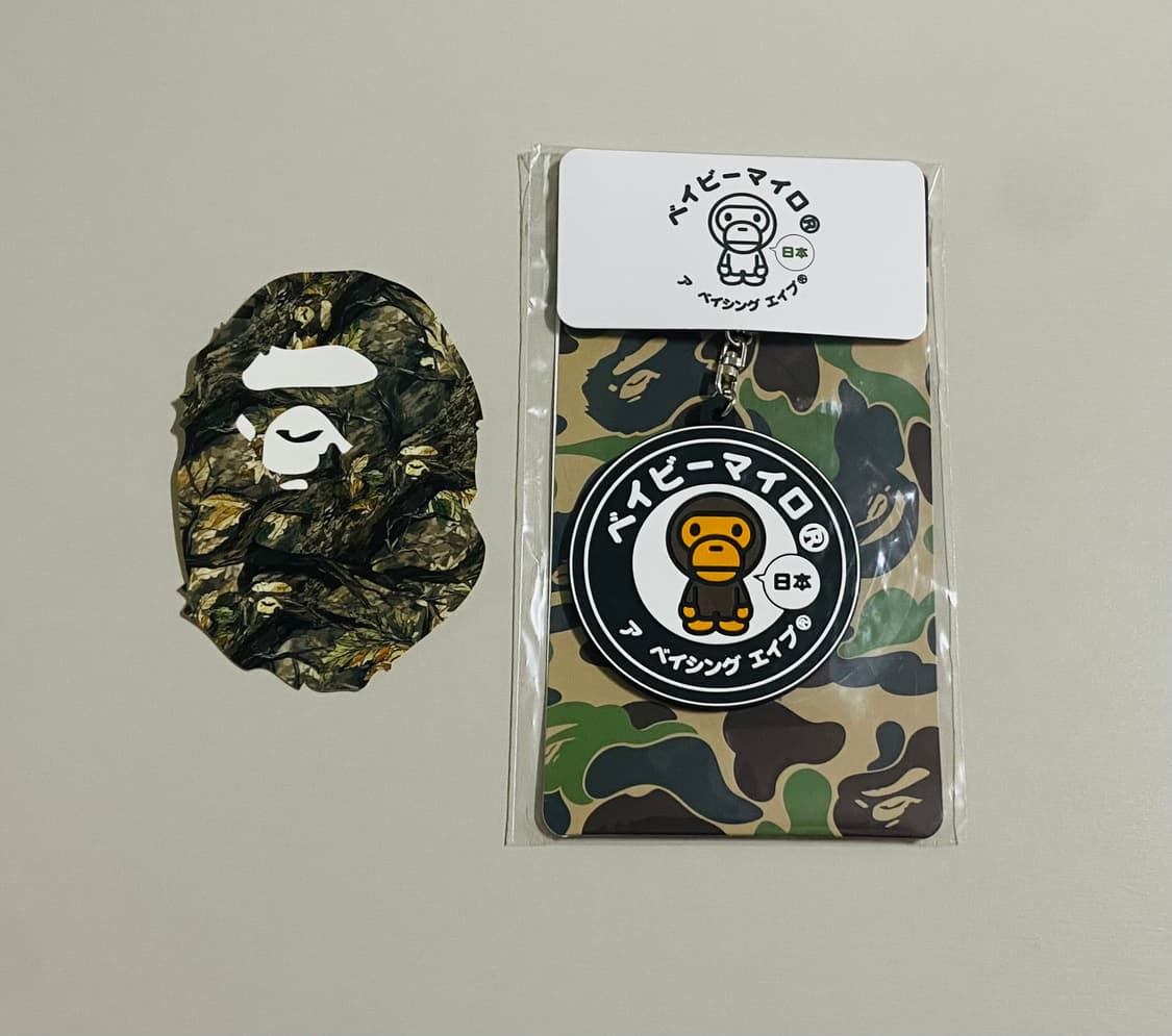 베이프 베이비 마일로 재팬 고무 키체인 키링 상품이미지1