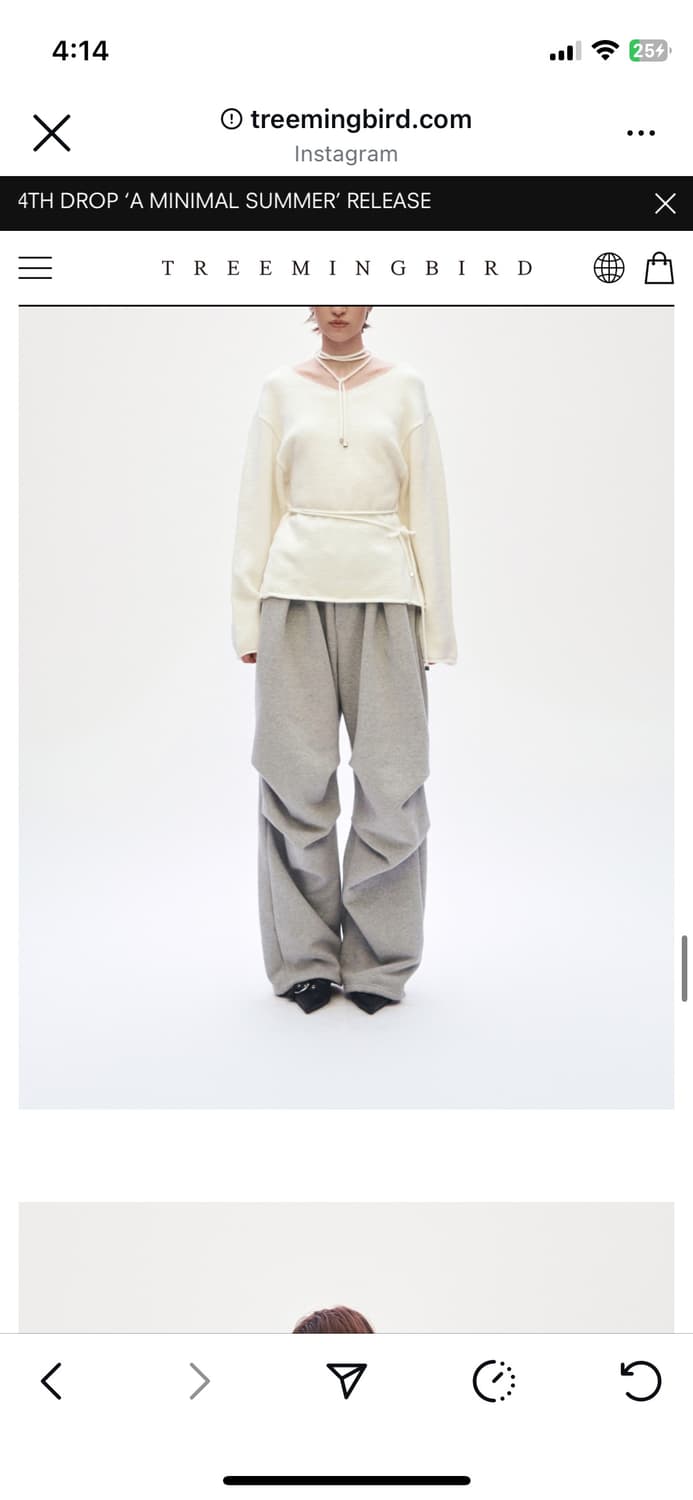 트리밍버드 Rivet Sweat Set-up Pants Gray 상품이미지2