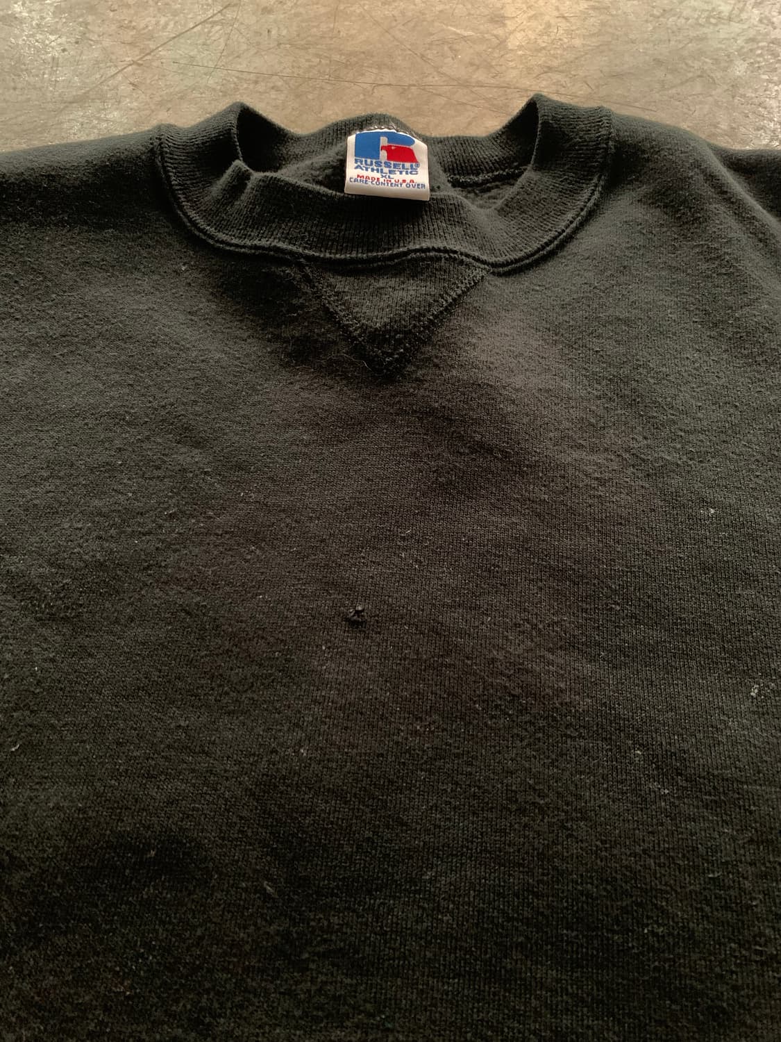 90s 러셀 애슬레틱 튜블러 스웻셔츠 블랙 상품이미지3